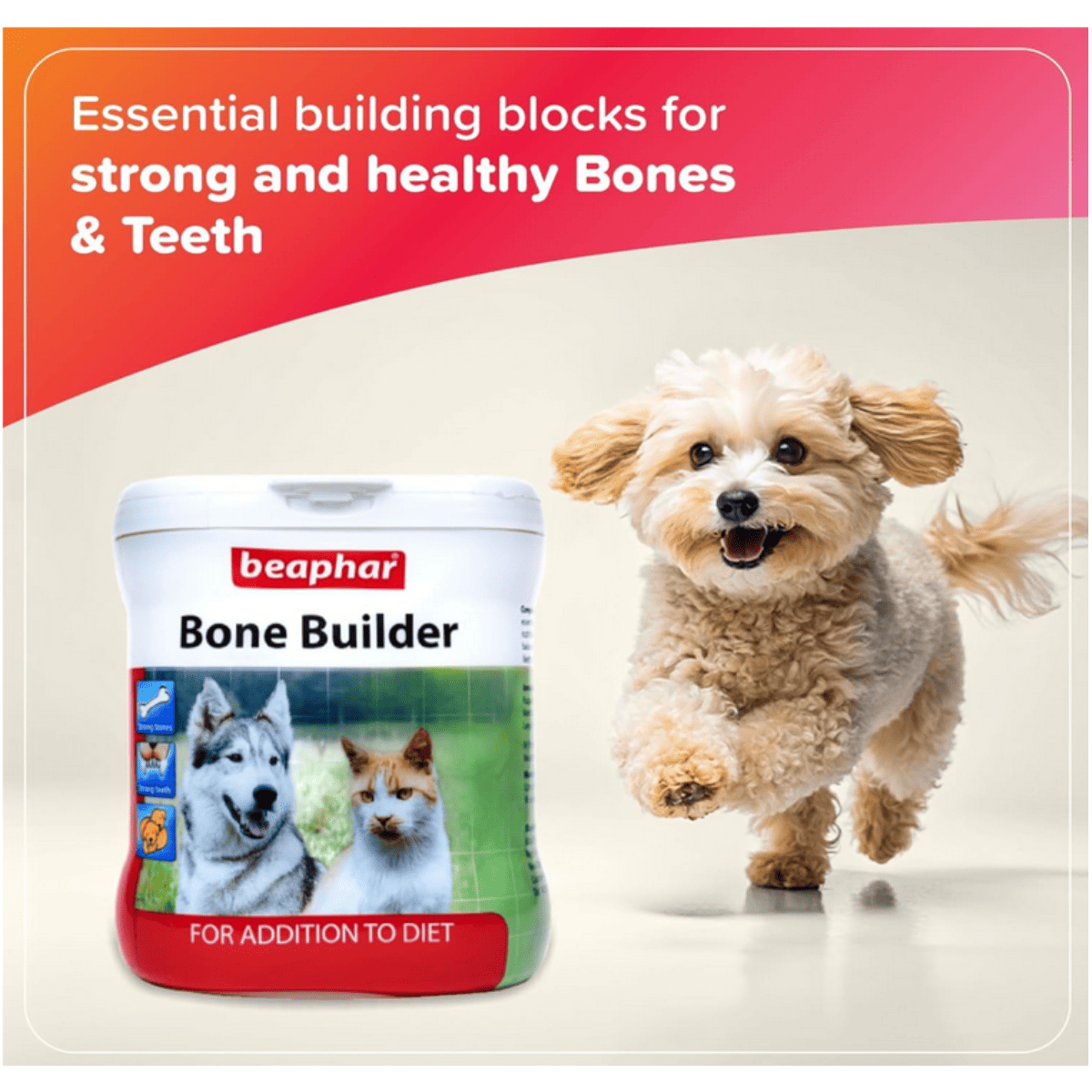 Beaphar Bone Builder Dog & Cat Supplement - 400g