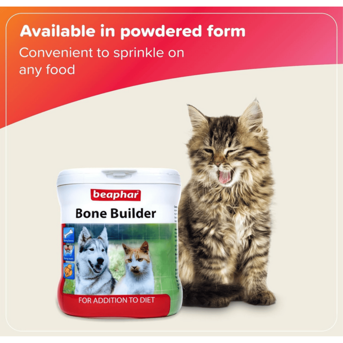 Beaphar Bone Builder Dog & Cat Supplement - 400g