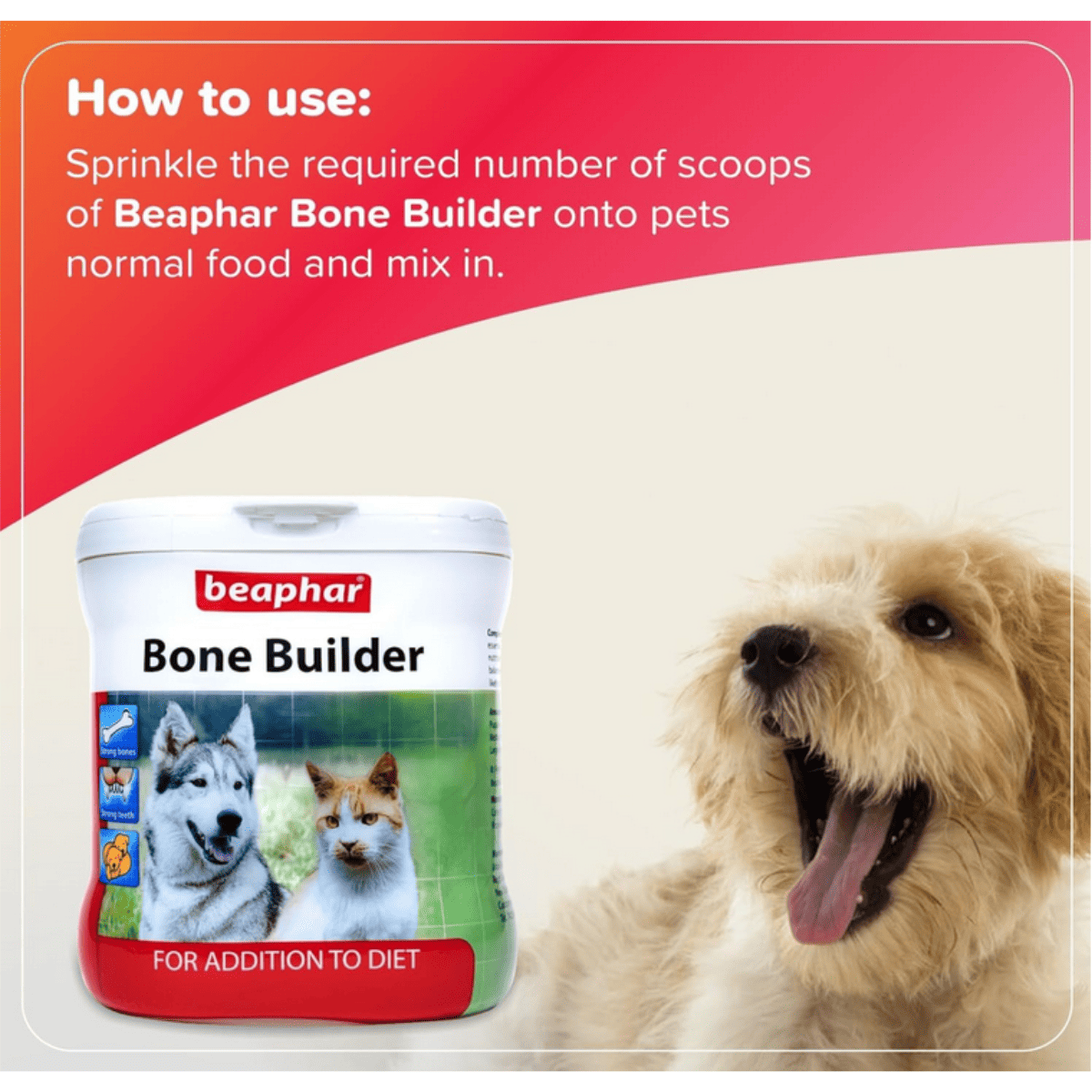 Beaphar Bone Builder Dog & Cat Supplement - 400g