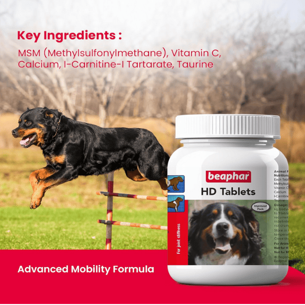 Beaphar HD Dog Supplement - 60 Tablets