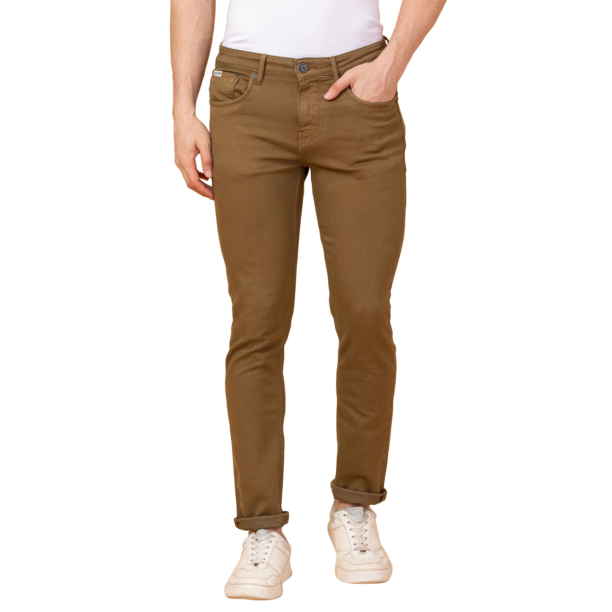 Being Human Men Brown Solid Jeans