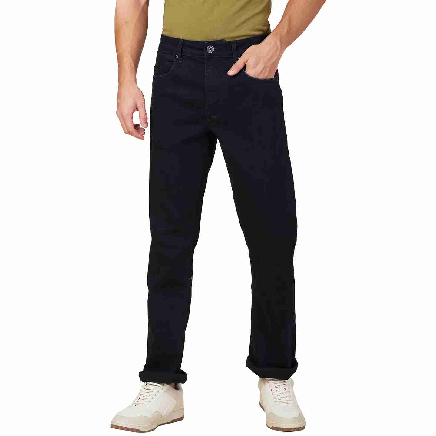 Being Human Mens-Bottom Denim Dk.Tone