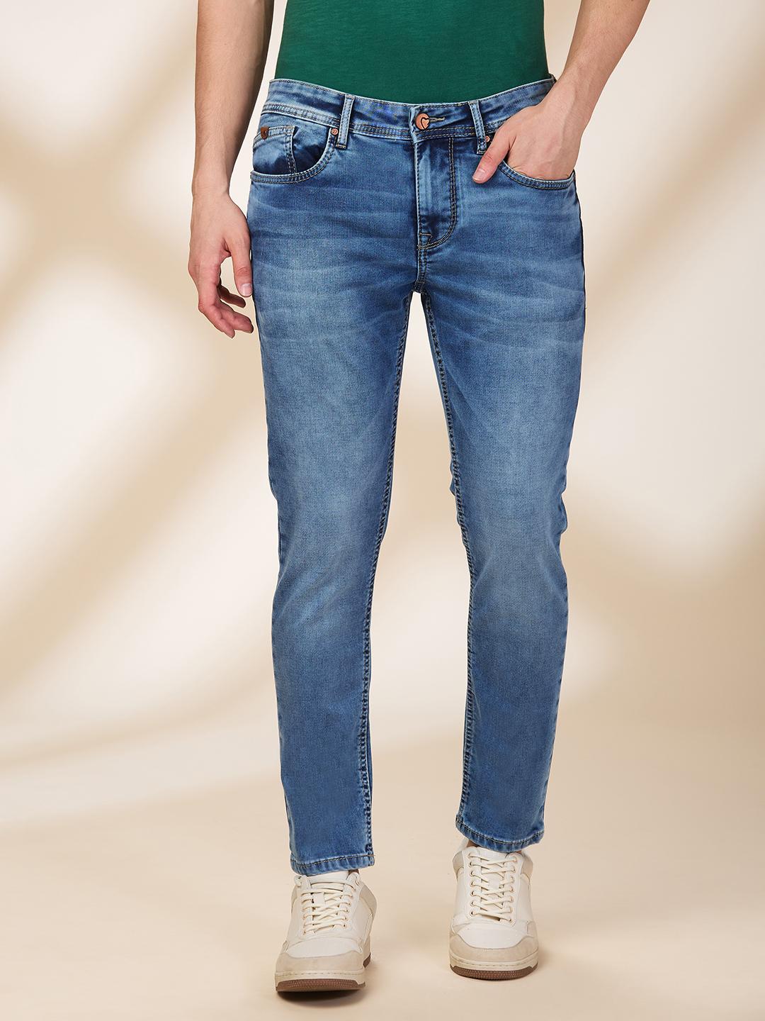 Being Human Men Blue Solid Jeans