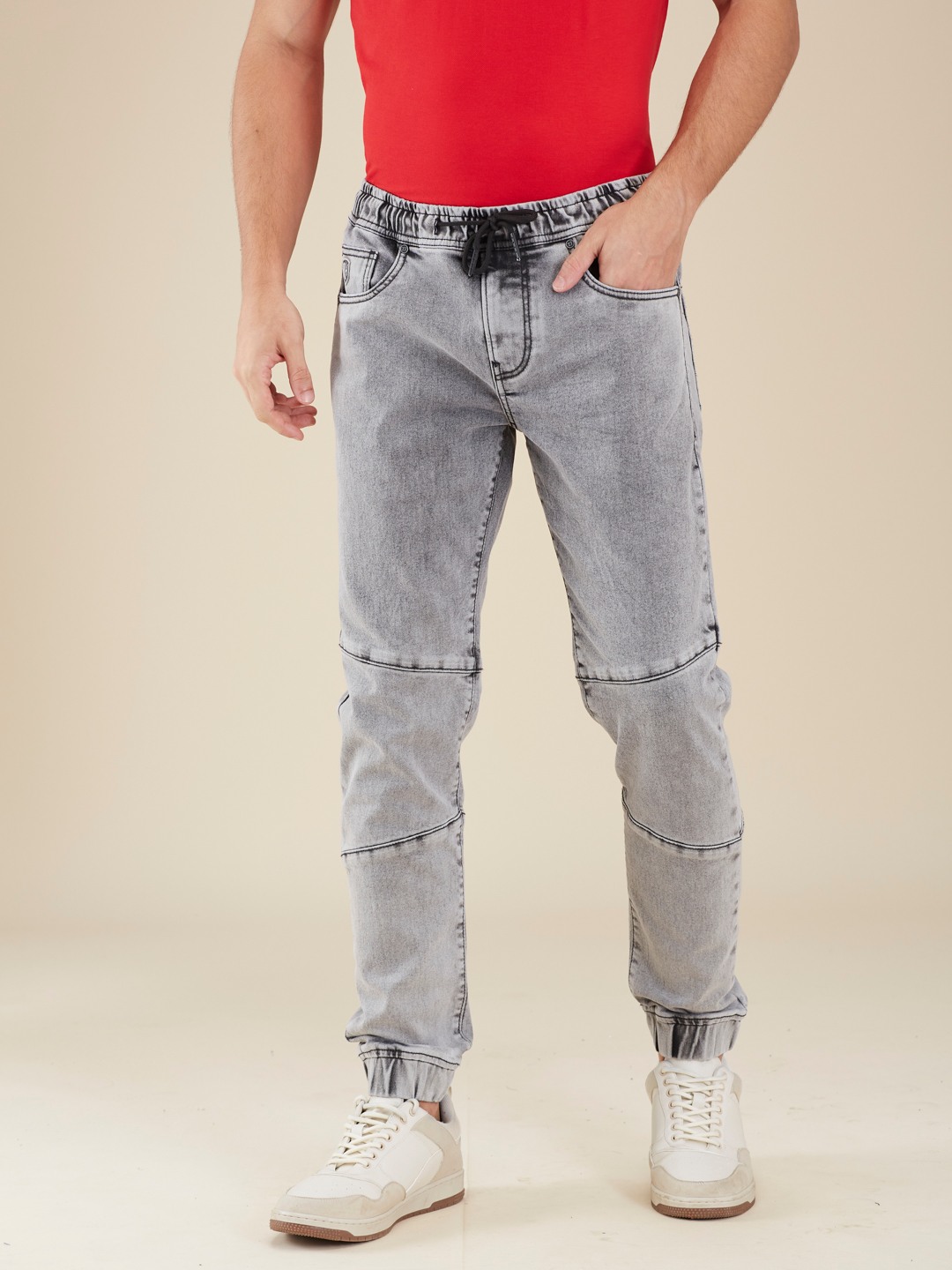 Being Human Men Grey Solid Jogger
