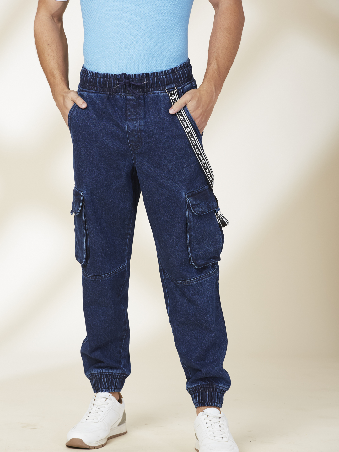 Being Human Mens-Bottom Joggers Dk.Tone