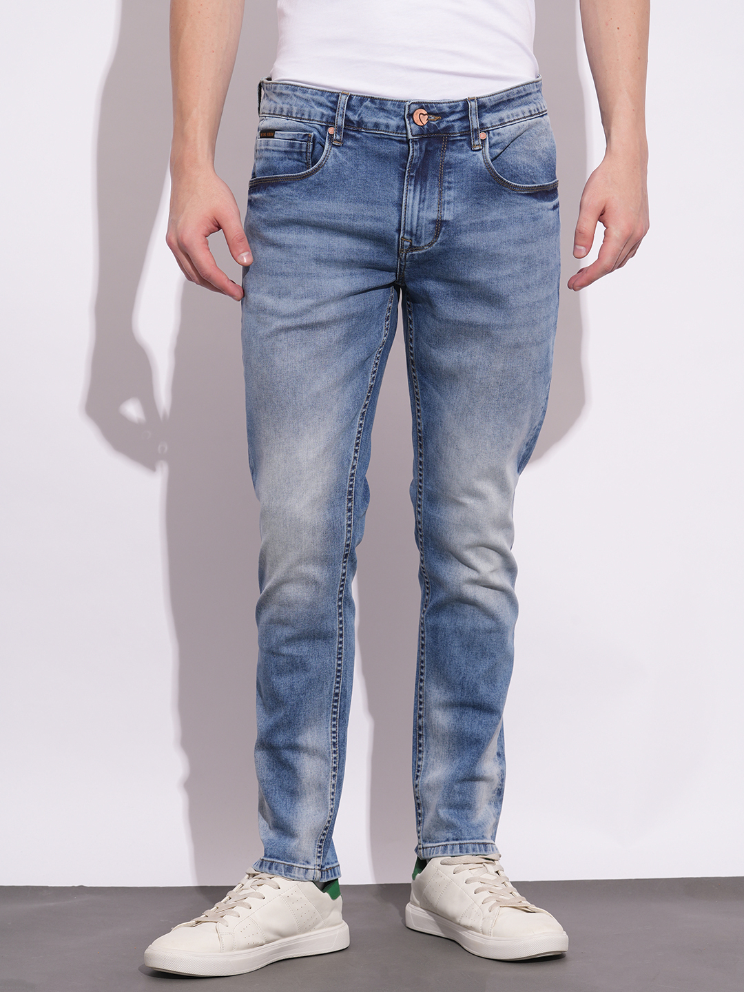 Being Human Mens-Bottom Denim Lt.Tone
