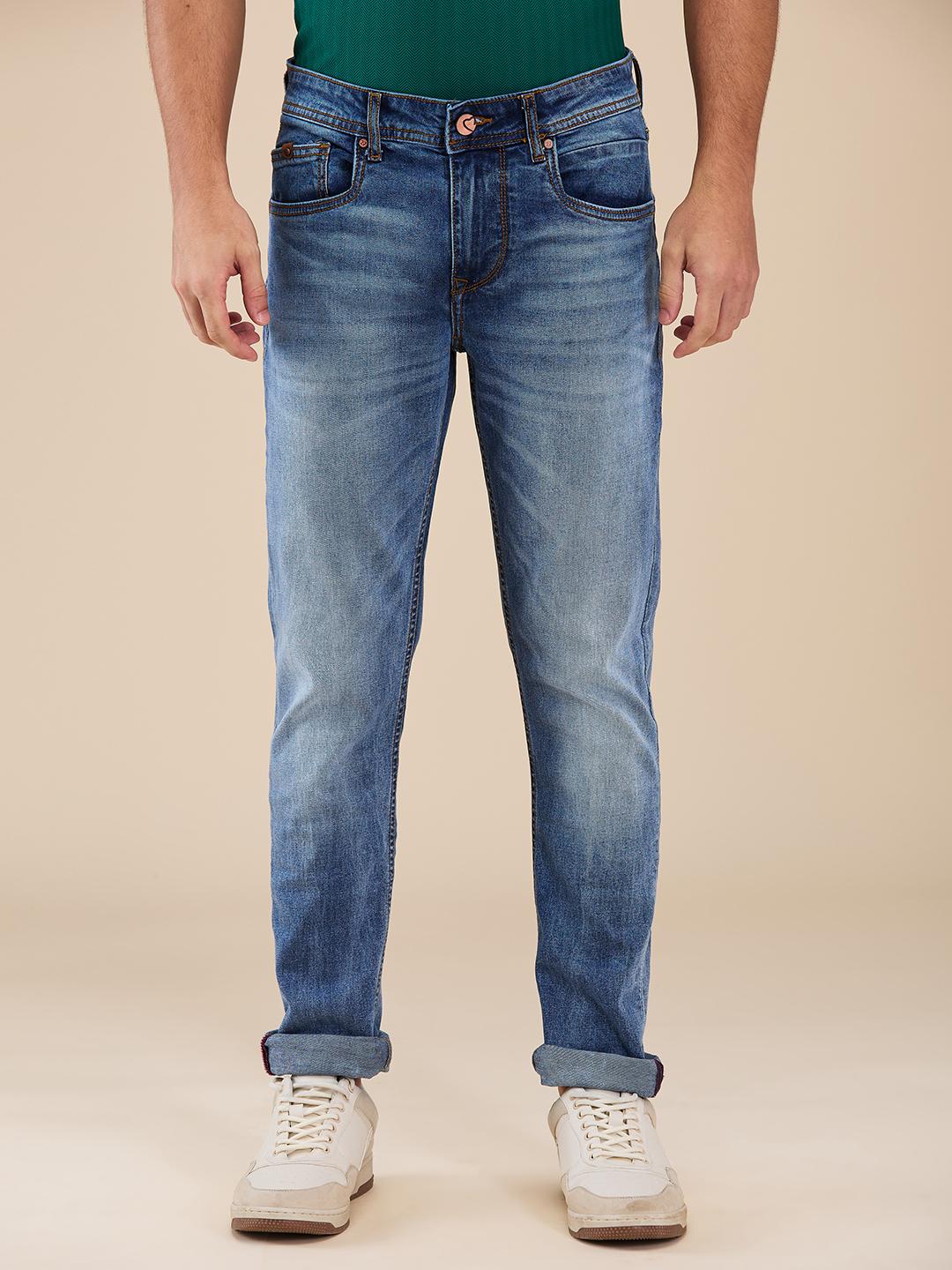 Being Human Men Blue Solid Jeans