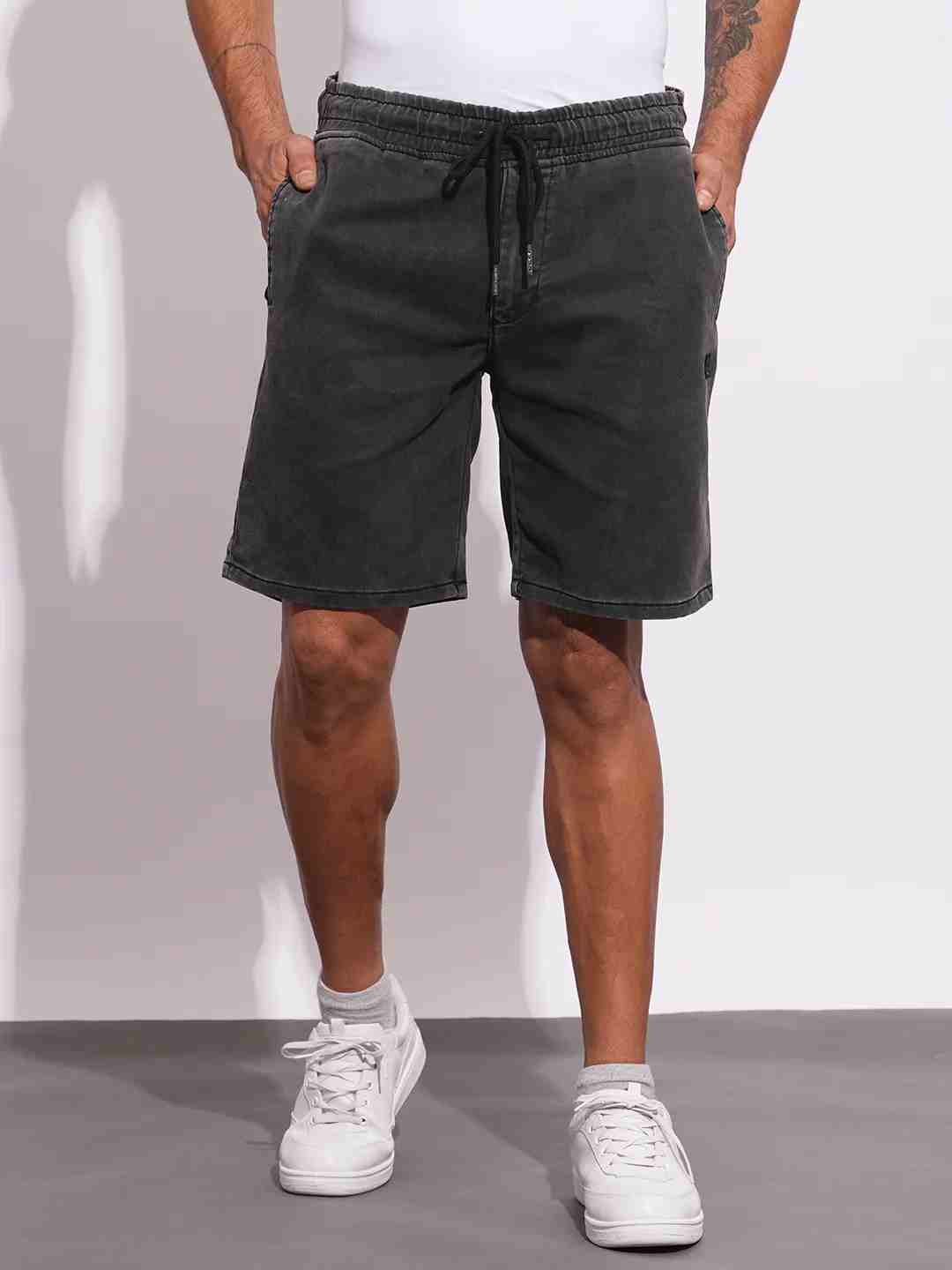 Being Human Mens-Bottom Shorts Grey Tone