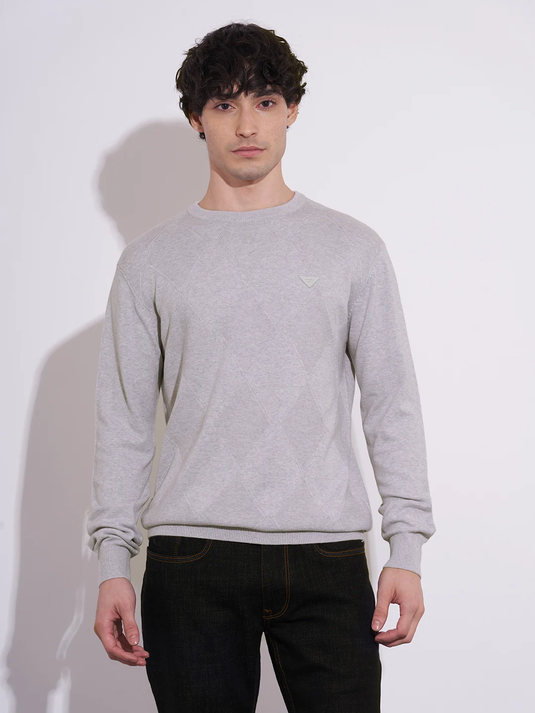 Being Human Men Grey Regular Fit Sweatshirt