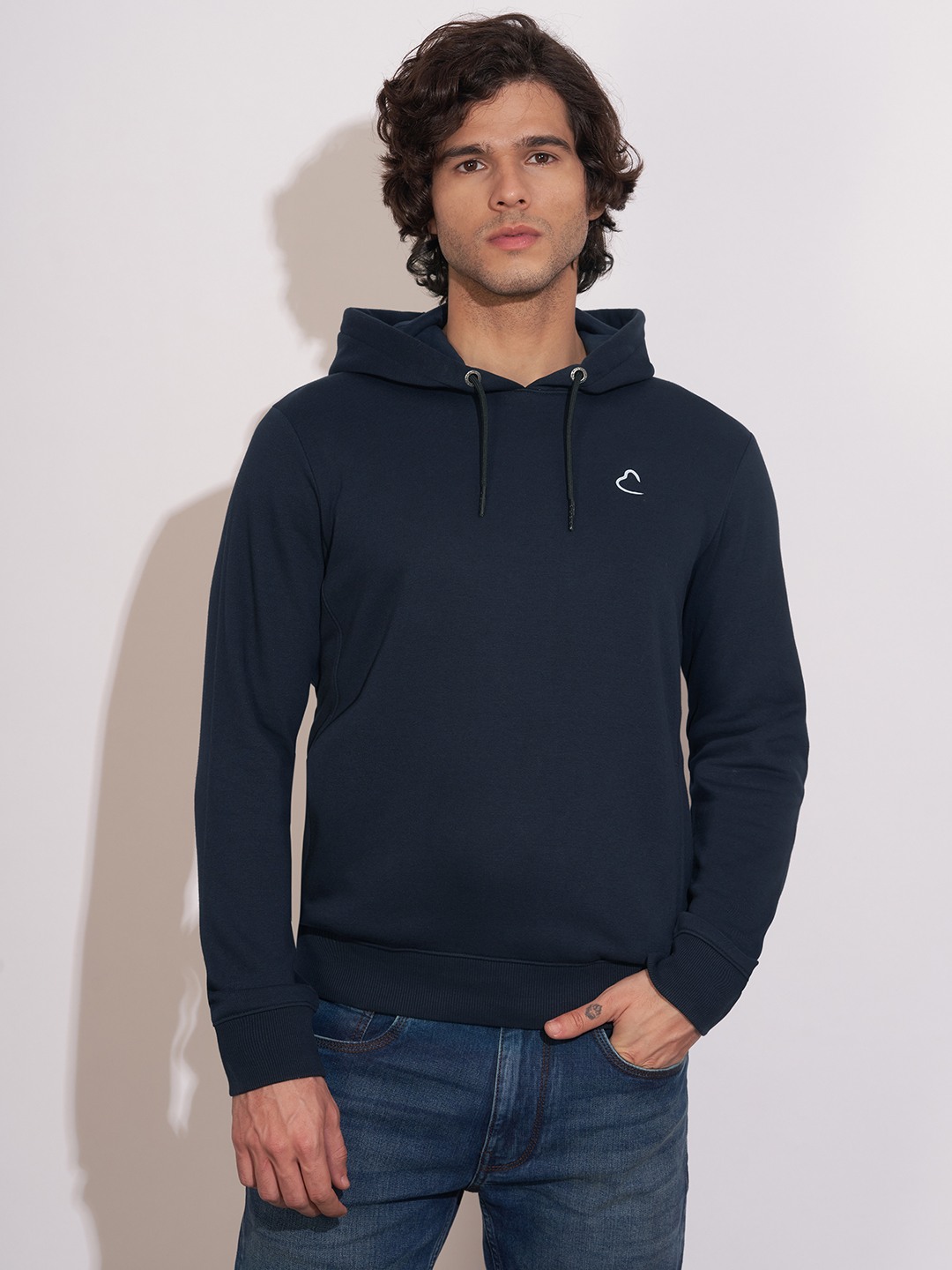 Being Human Men NAVY Hoodies