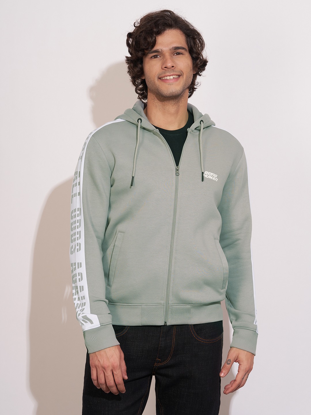 Being Human Men SILVER Hoodies