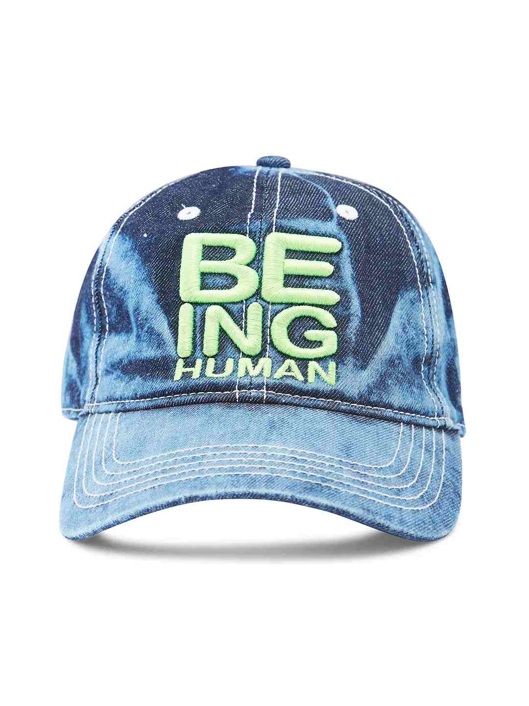 BEING HUMAN BHMC24520 BLUE DENIM FS CAPS AW24