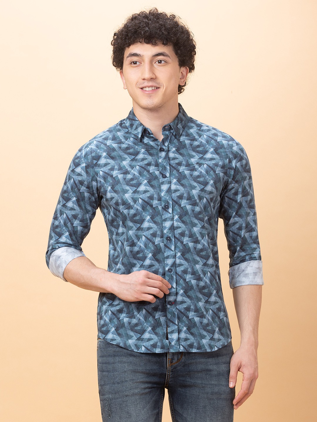 Being Human Mens-Top Shirts Blue
