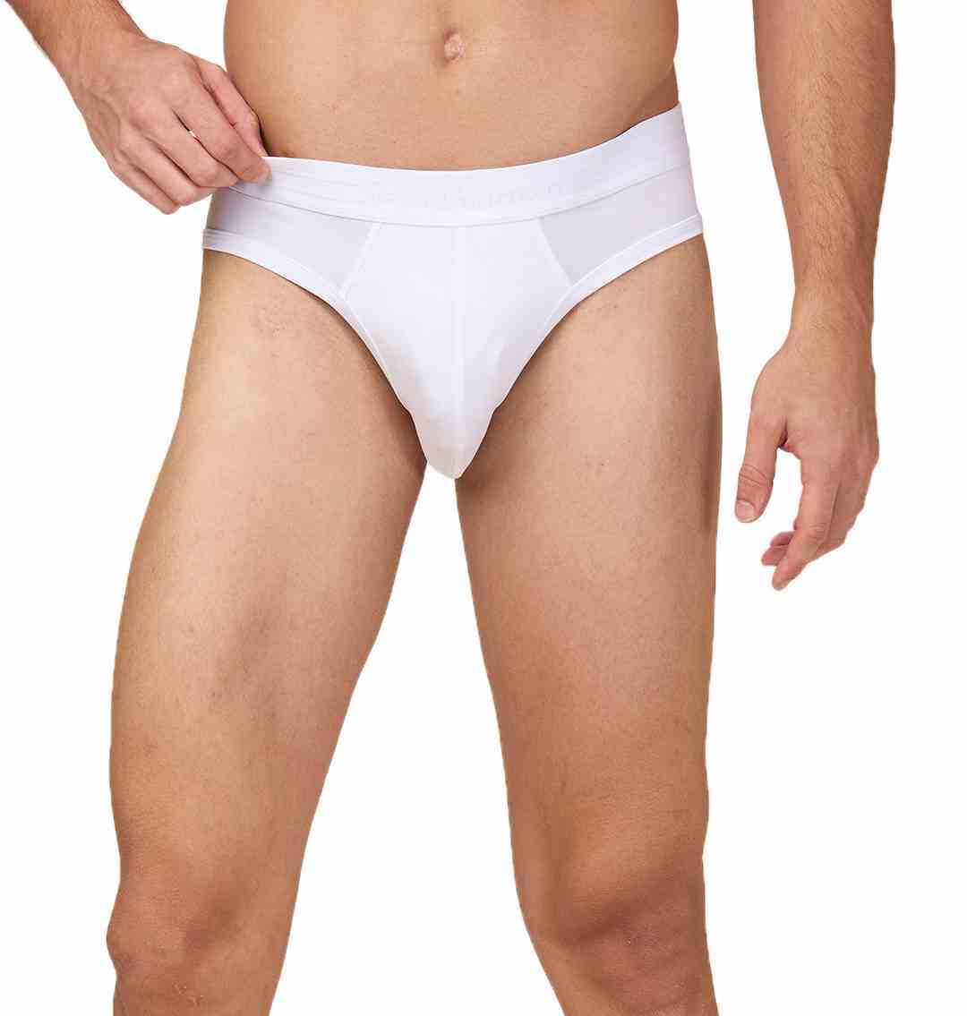 Being Human Men's White Mid Rise Brief Underwear