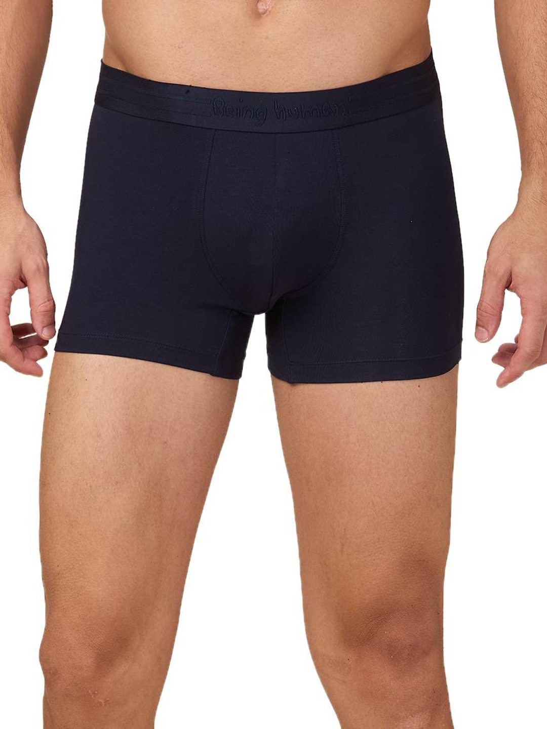 Being Human Men's Navy Mid Rise Trunk Underwear