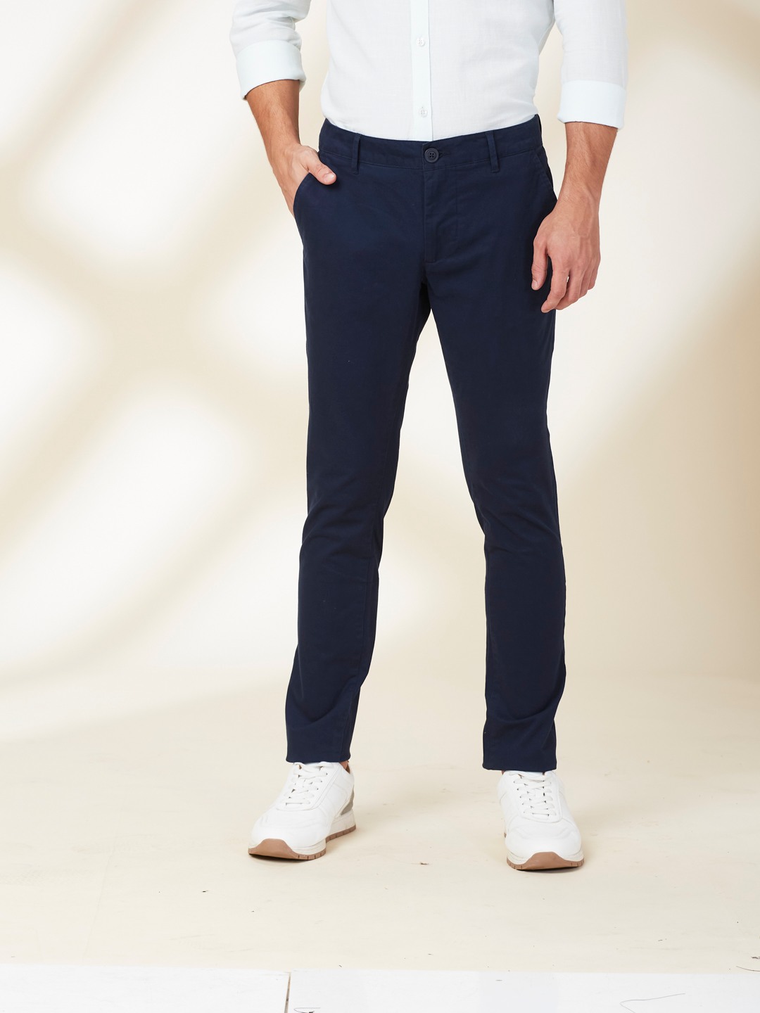 Being Human Men Blue Solid Trouser