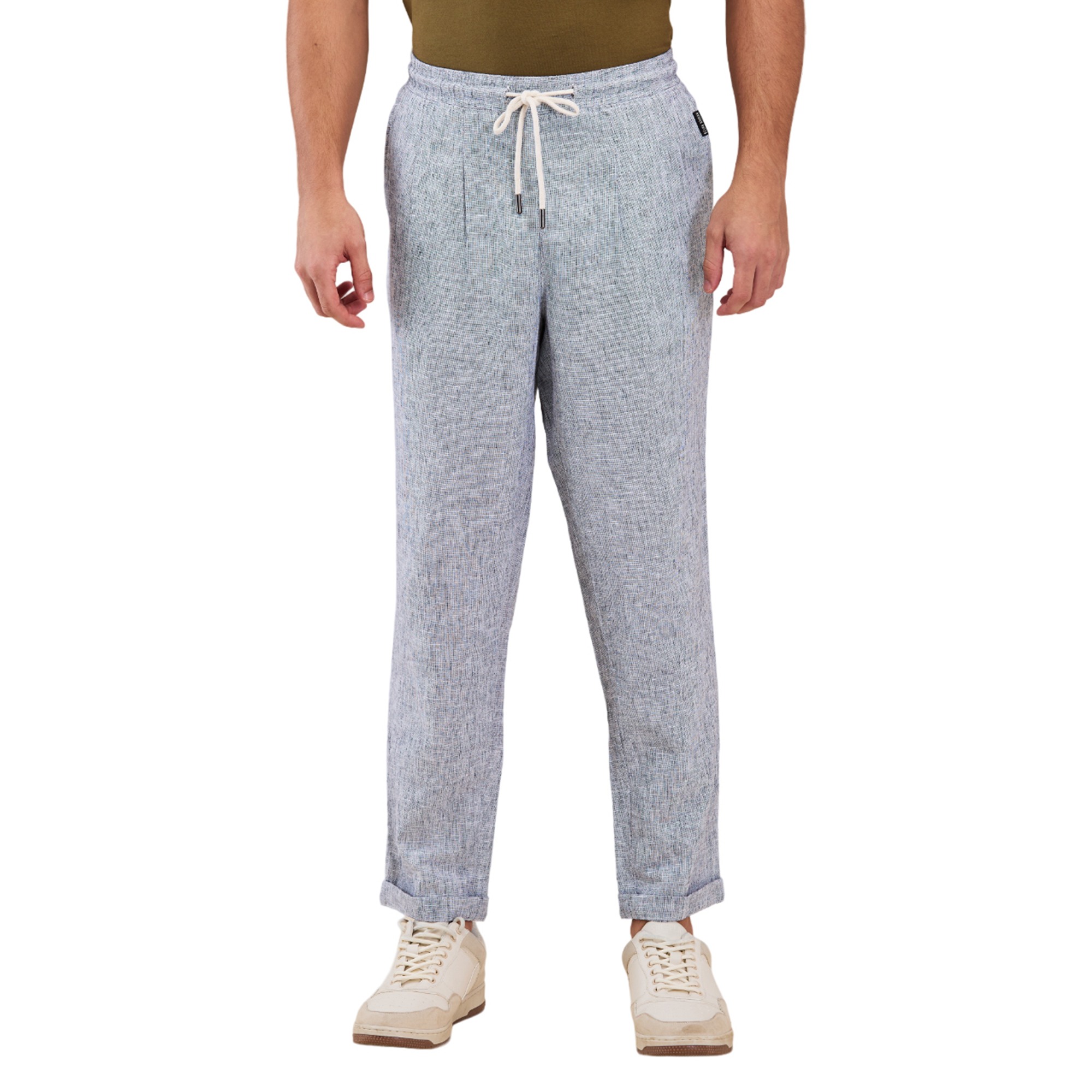 Being Human Men Blue Melange Chino