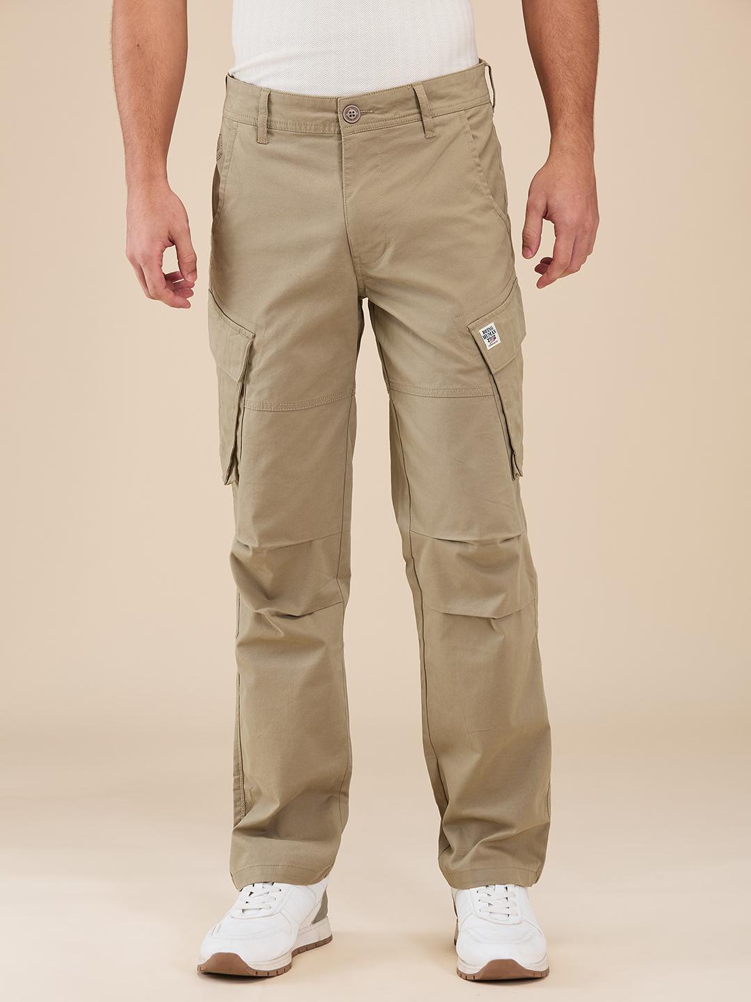 Being Human Men Green Solid Cargo