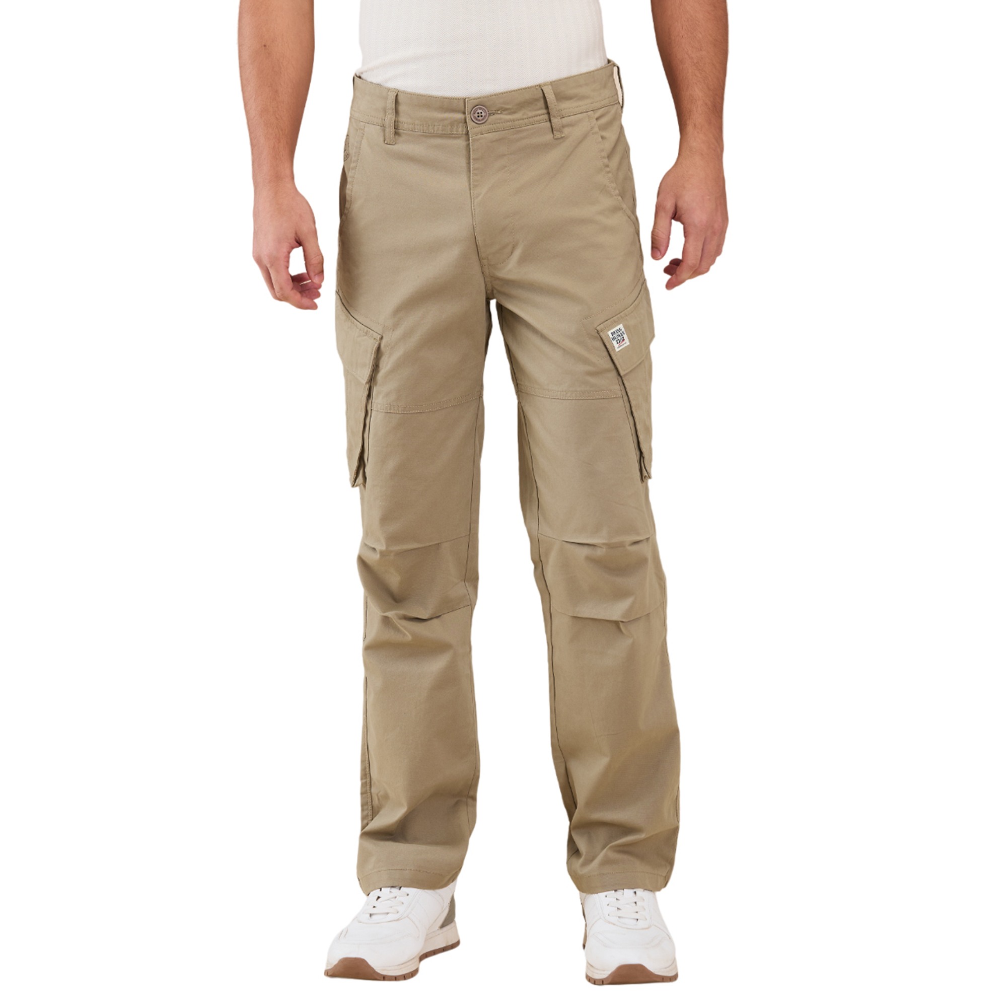 Being Human Men Green Solid Cargo