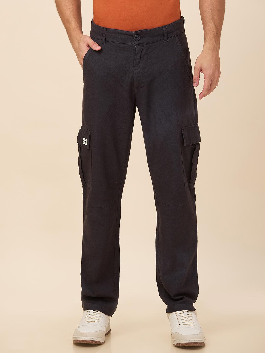 Being Human Men Grey Solid Cargo