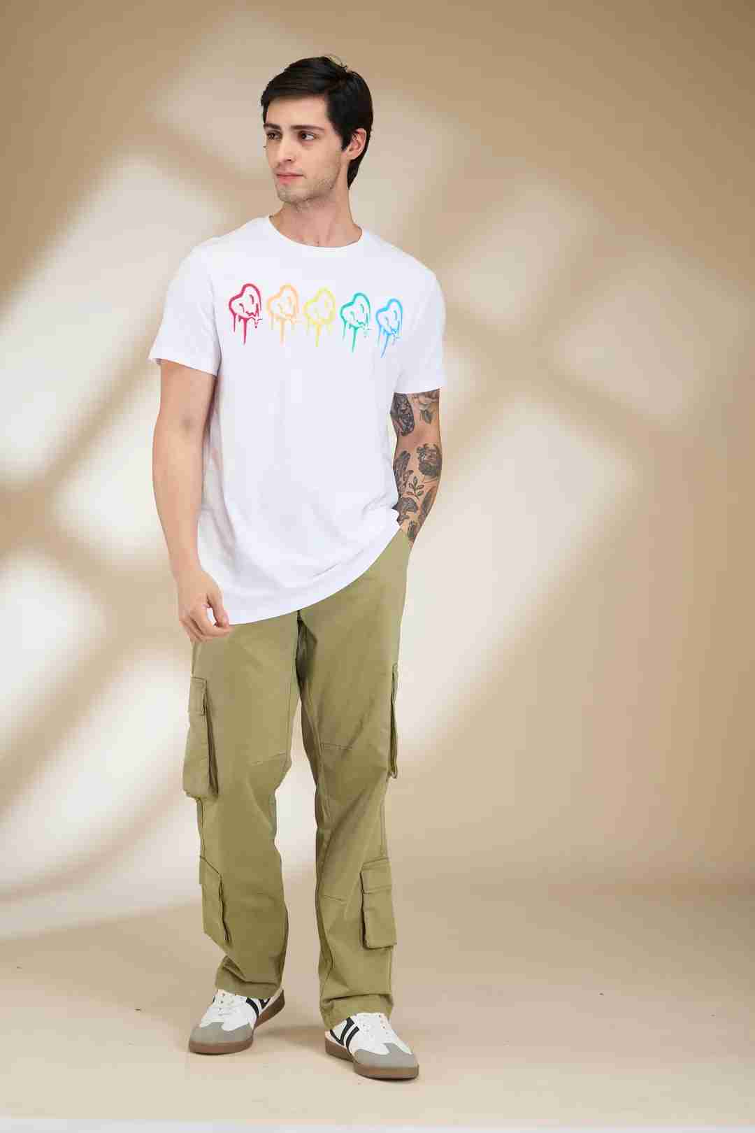 Being Human Men Green Solid Cargo