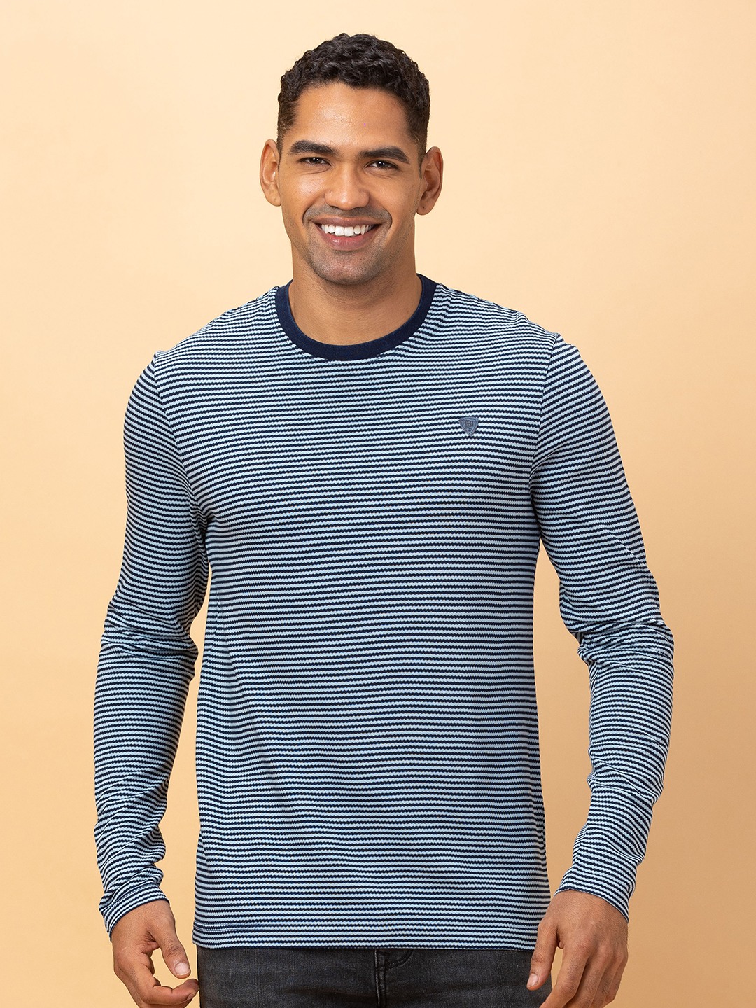 Being Human Mens-Top Crew Neck Navy