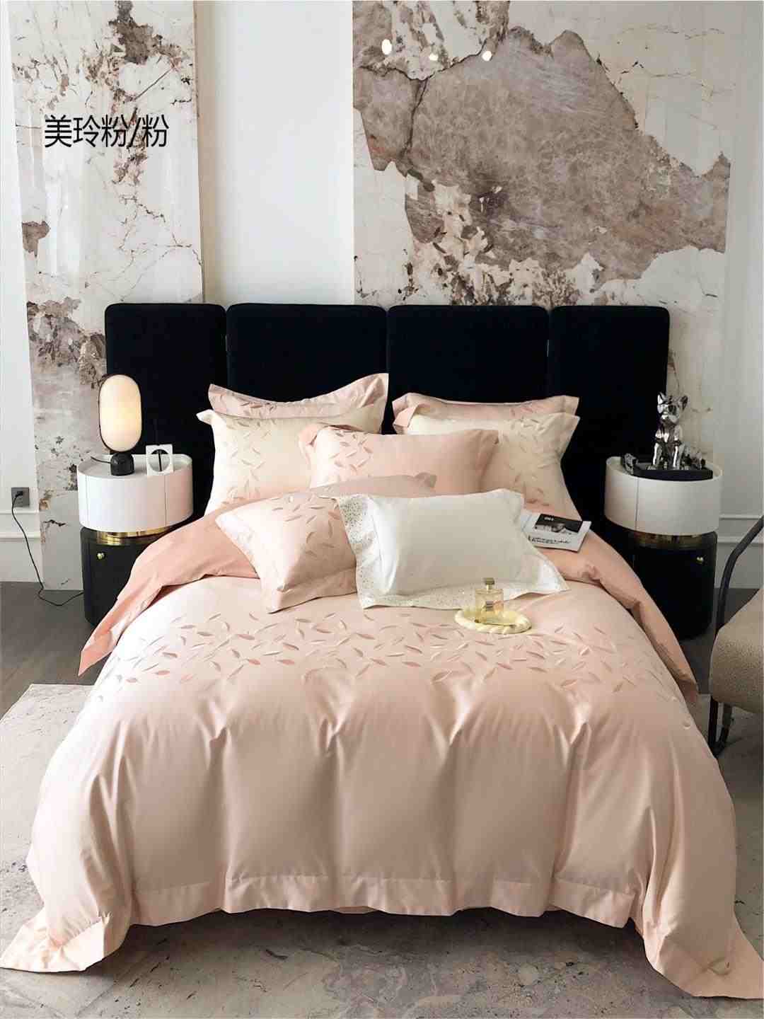 Apologue' Peach Pure Cotton 4pc Comforter Set