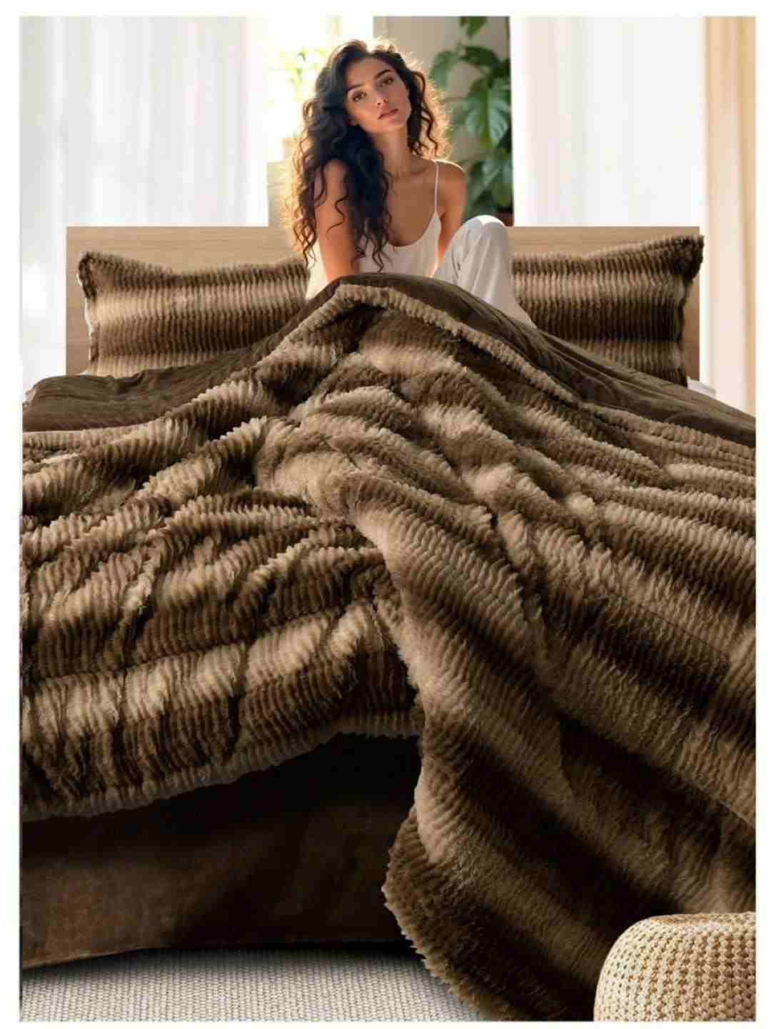 Debonair Brown Double Quilt(240x260cms)