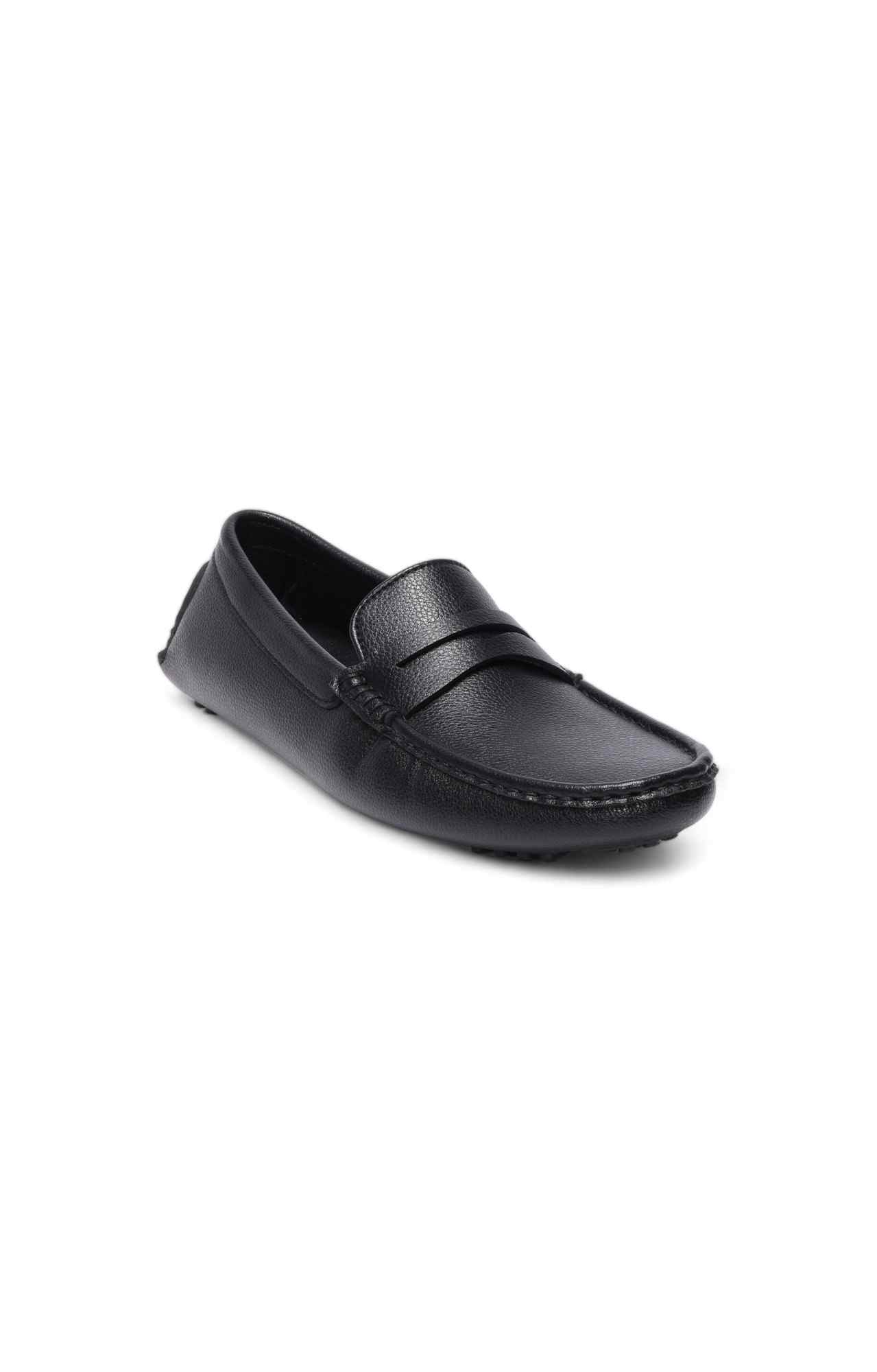 Men Black Liberty Casual Slip-Ons