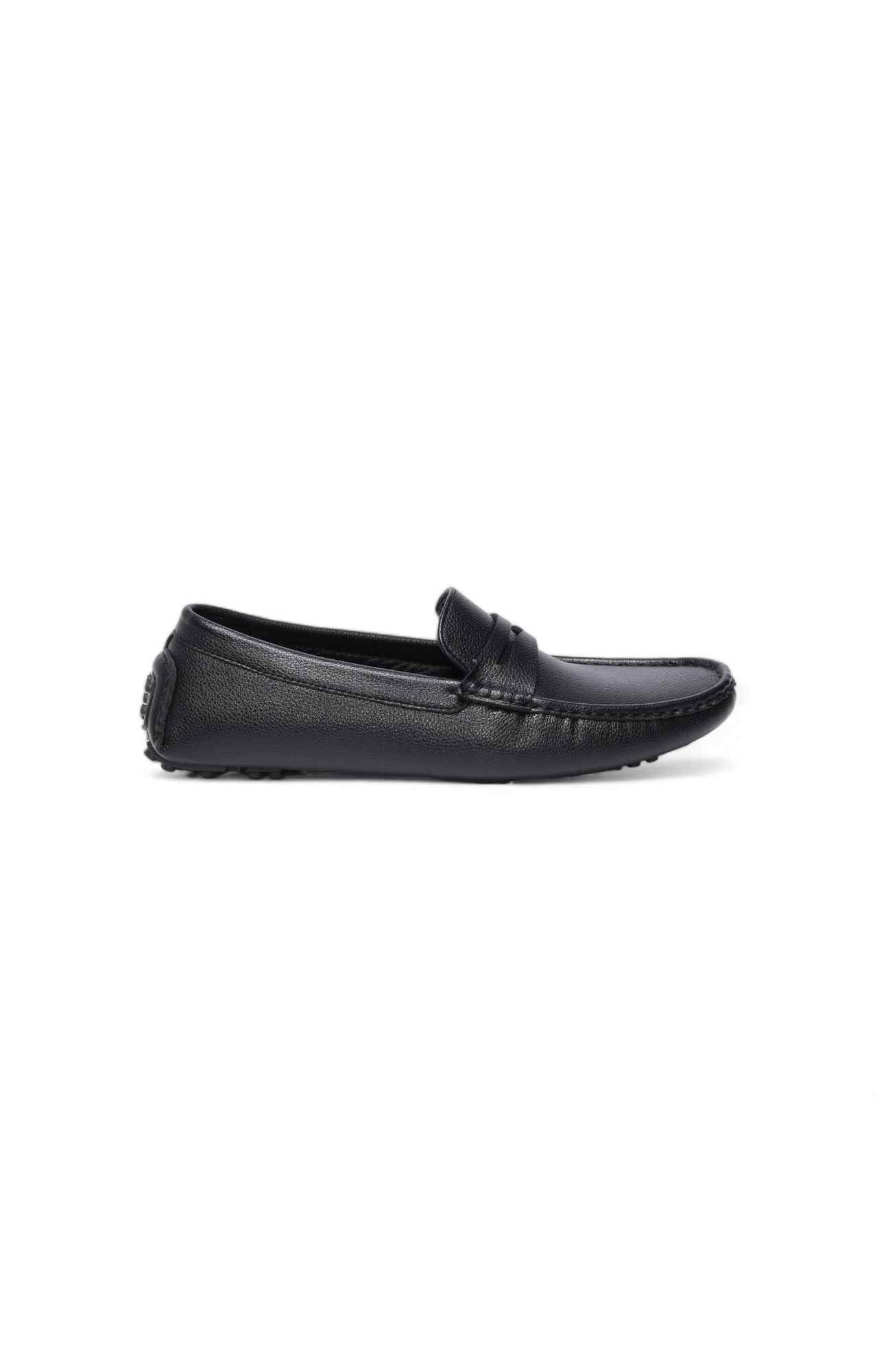 Men Black Liberty Casual Slip-Ons