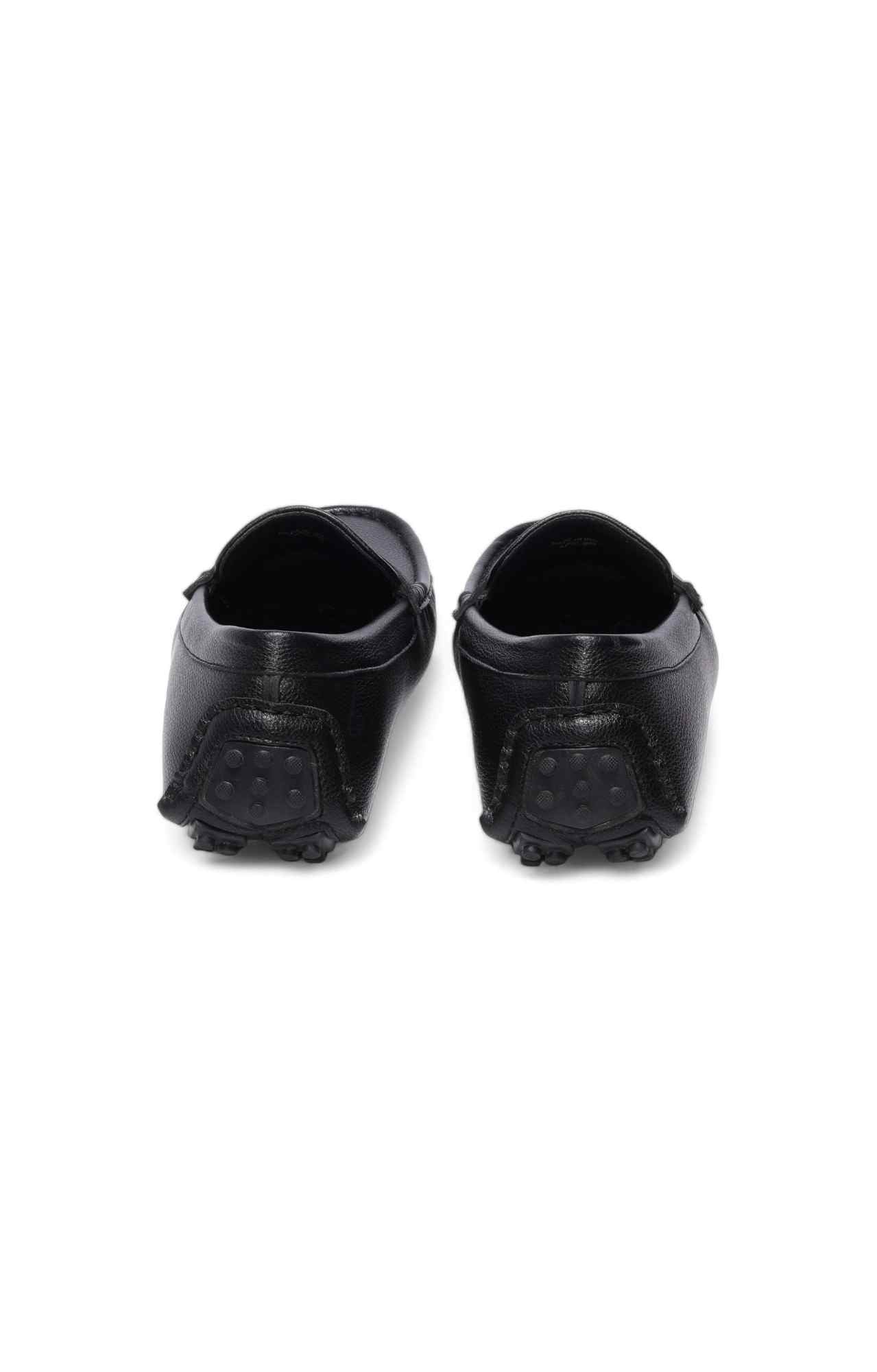 Men Black Liberty Casual Slip-Ons