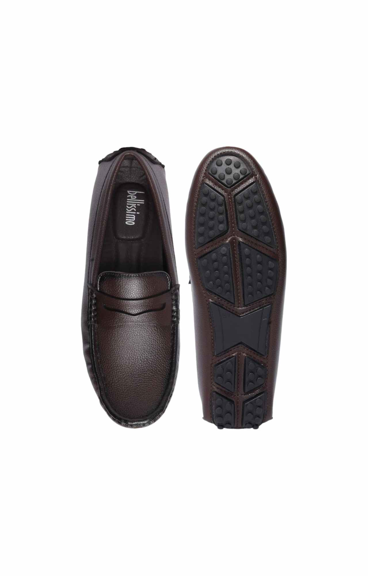 Men Brown Oasis Slip On Loafers