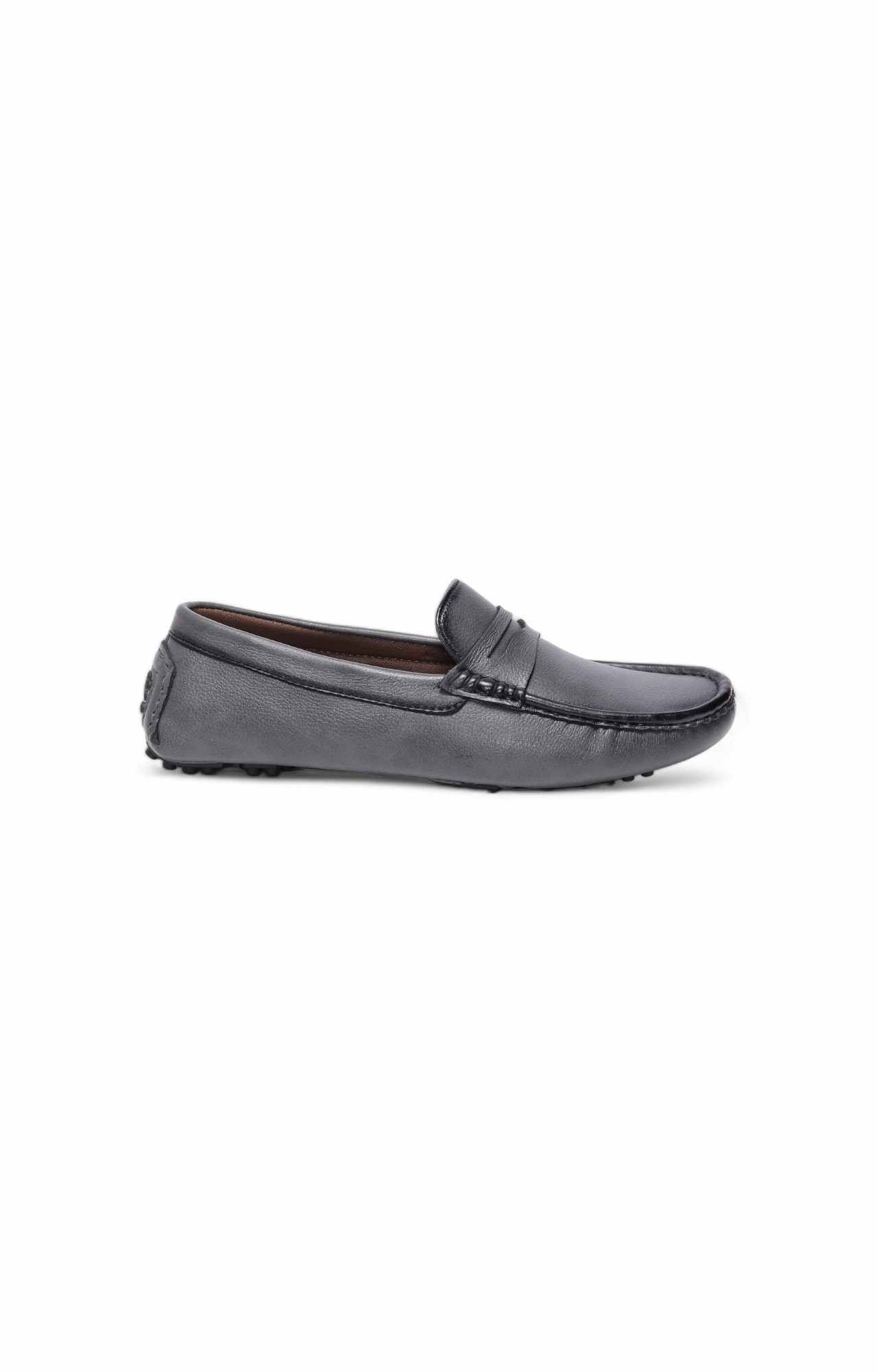 Men Grey Rare Rabbit Slip On Loafers