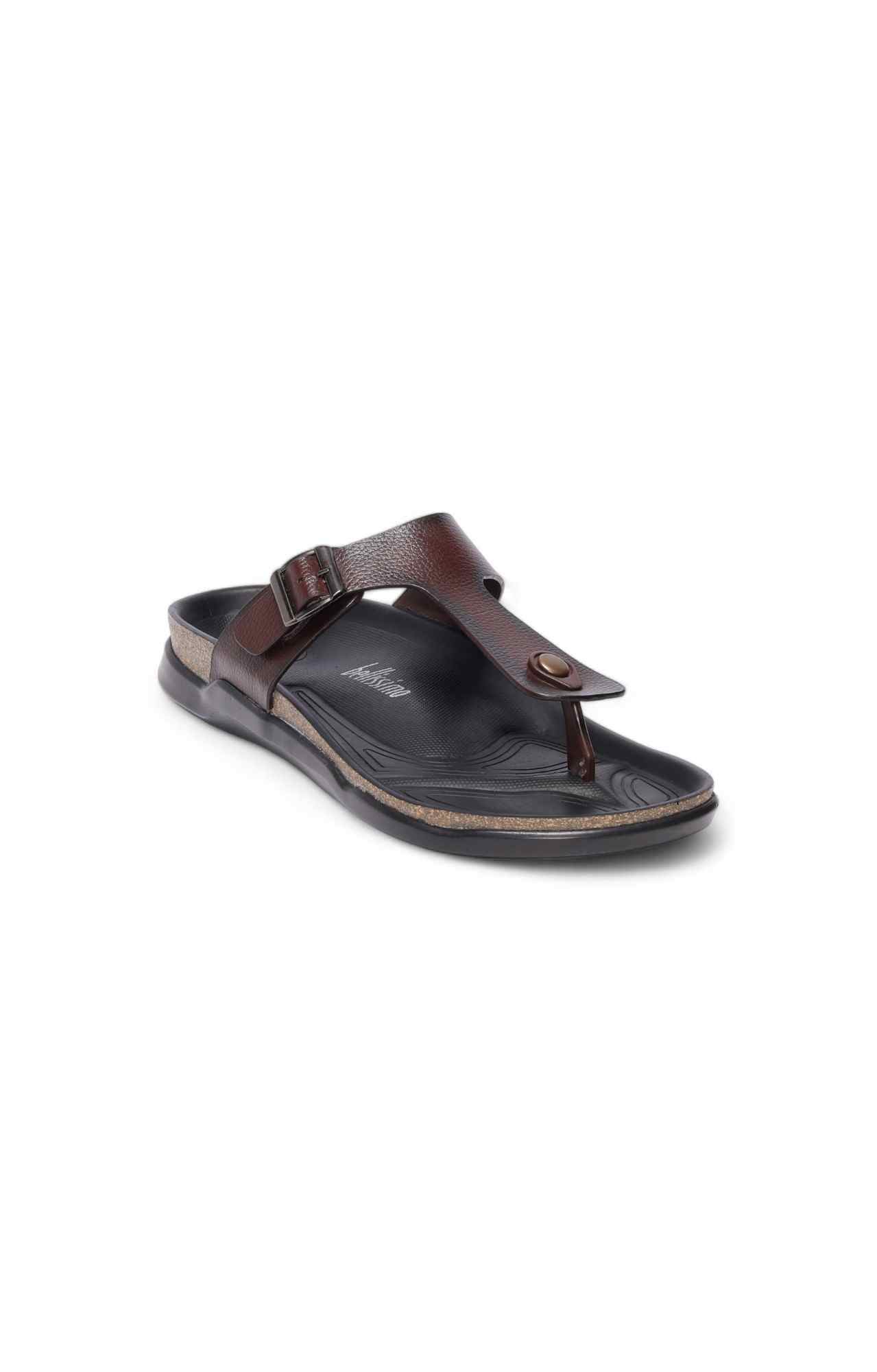 Men Brown Lazard Comfort Chappal