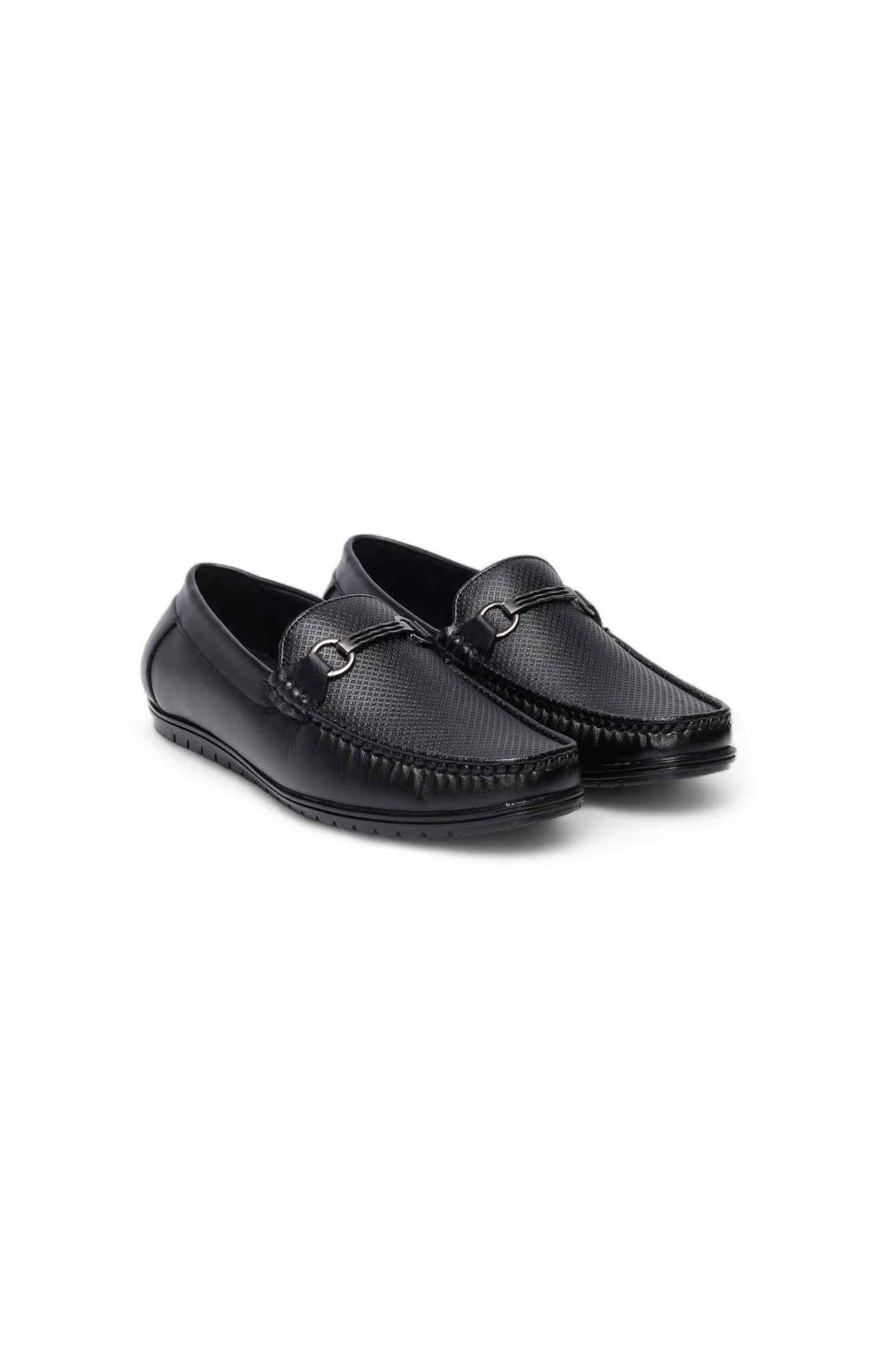Men Black Imperio Slip On Loafers