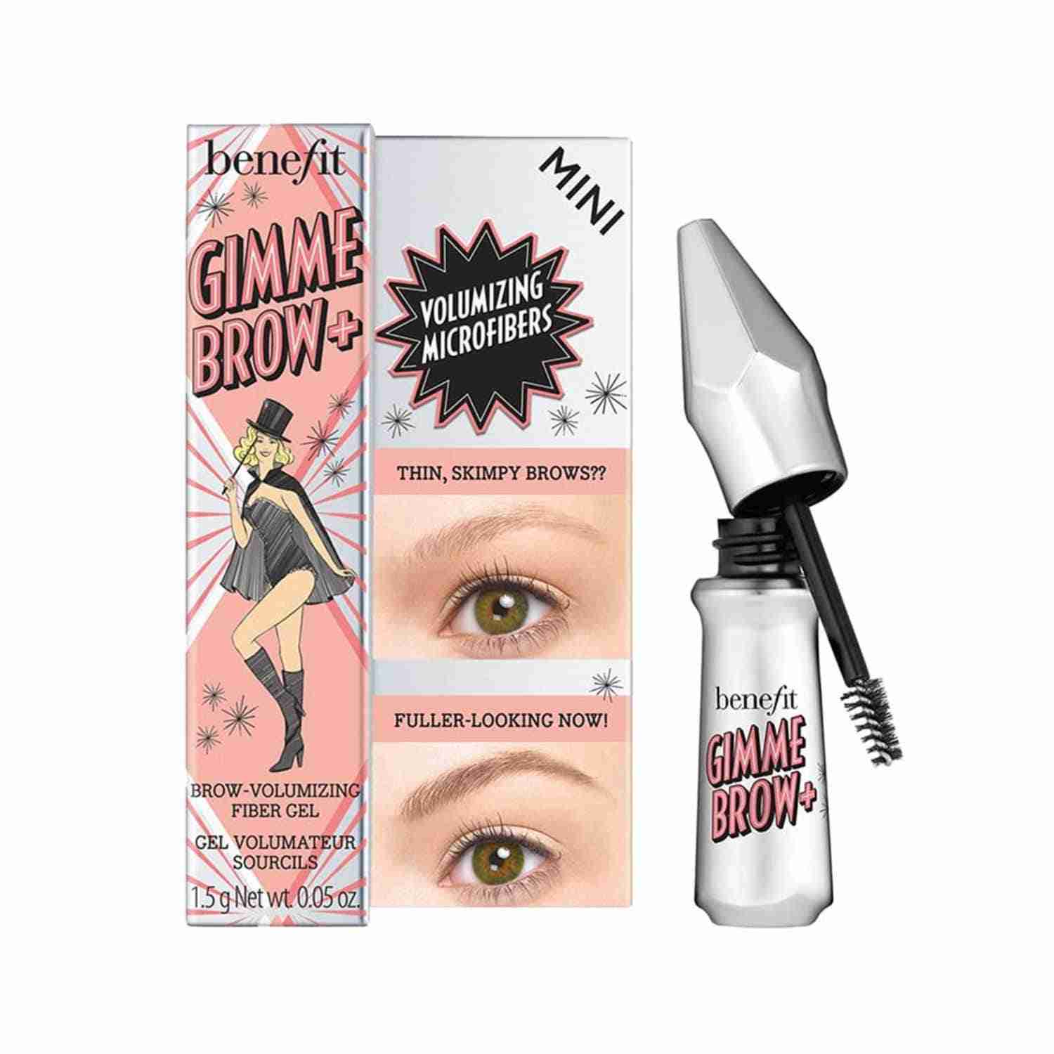 Benefit Cosmetics Gimme Brow+ Volumizing Eyebrow Gel Mini - 04 Warm Deep Brown (1.5g)