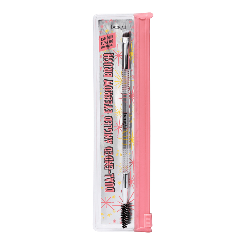 Dual-Ended Angled Eyebrow Brush
