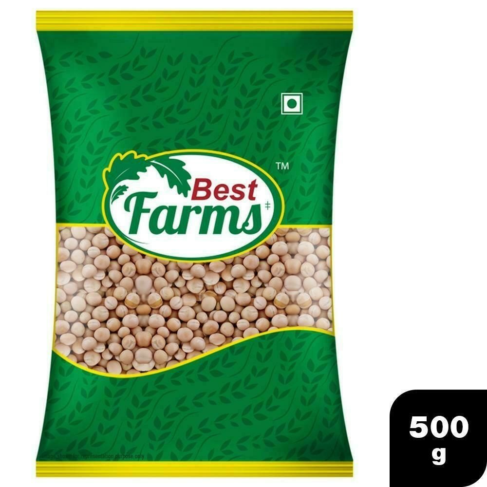 Best Farms White Dry Peas / Vatana 500 Gm