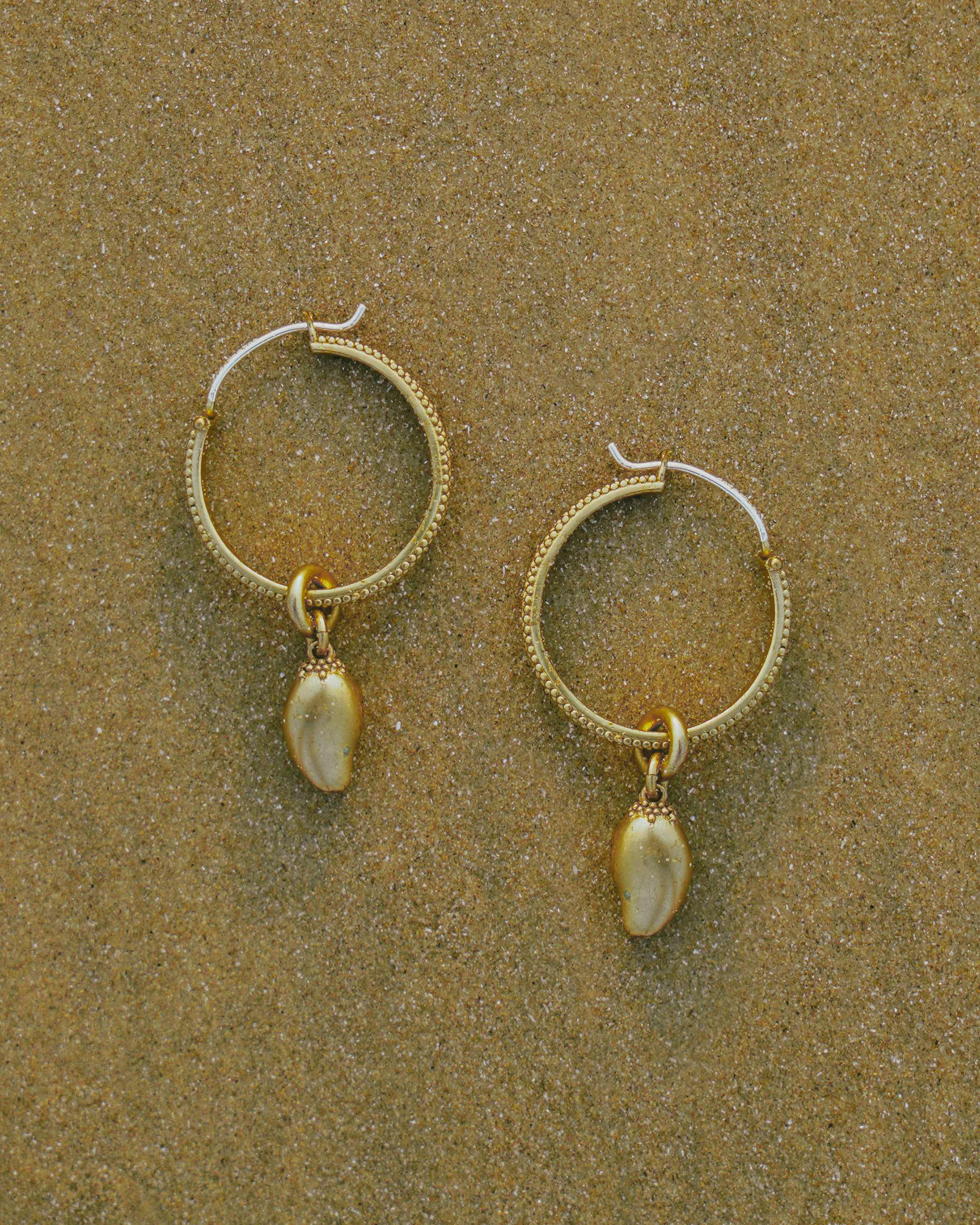 Gold Mango Hoops