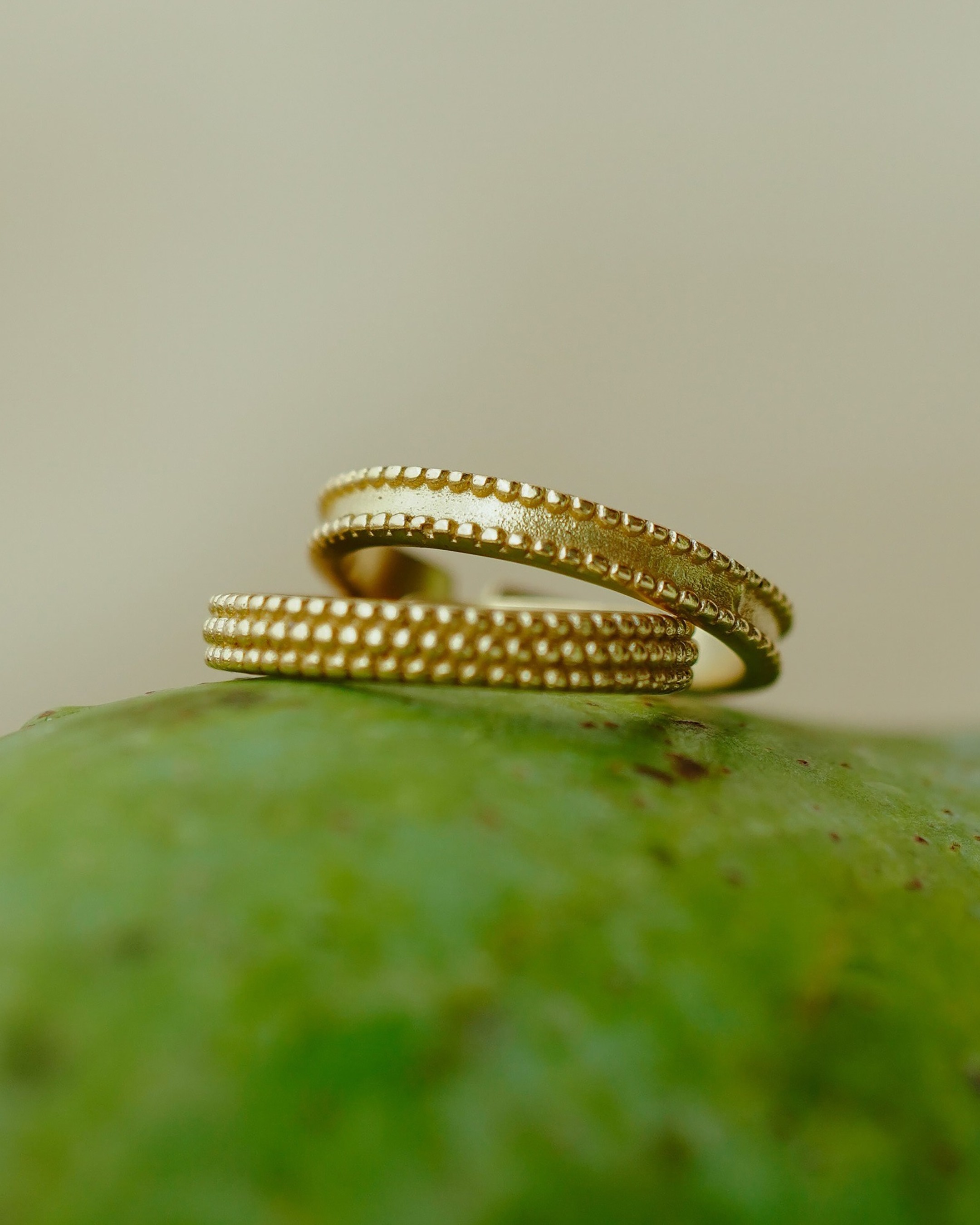 Rawa Midi Ring with 2 Layer Granulation