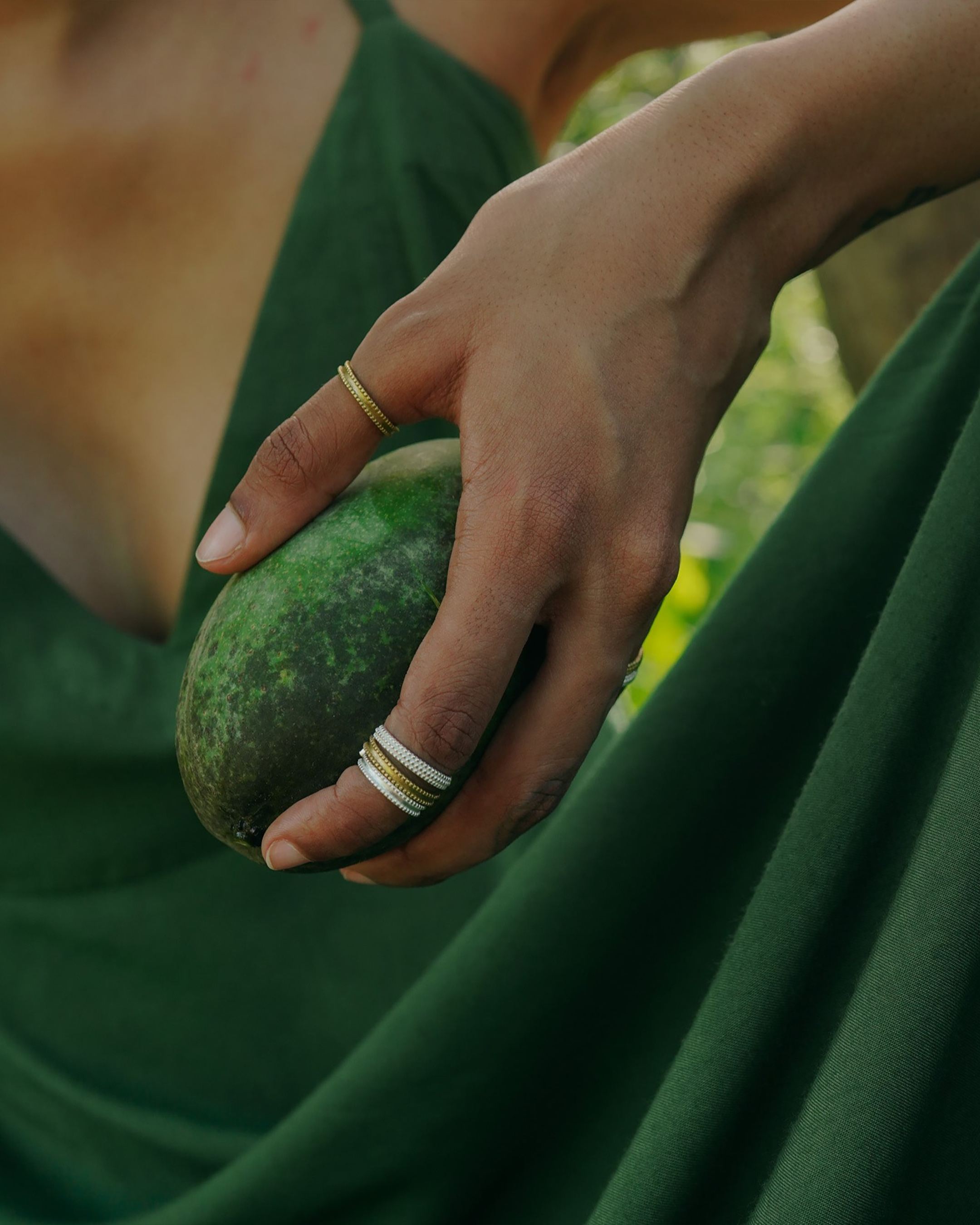 Rawa Midi Ring with 3 Layer Granulation