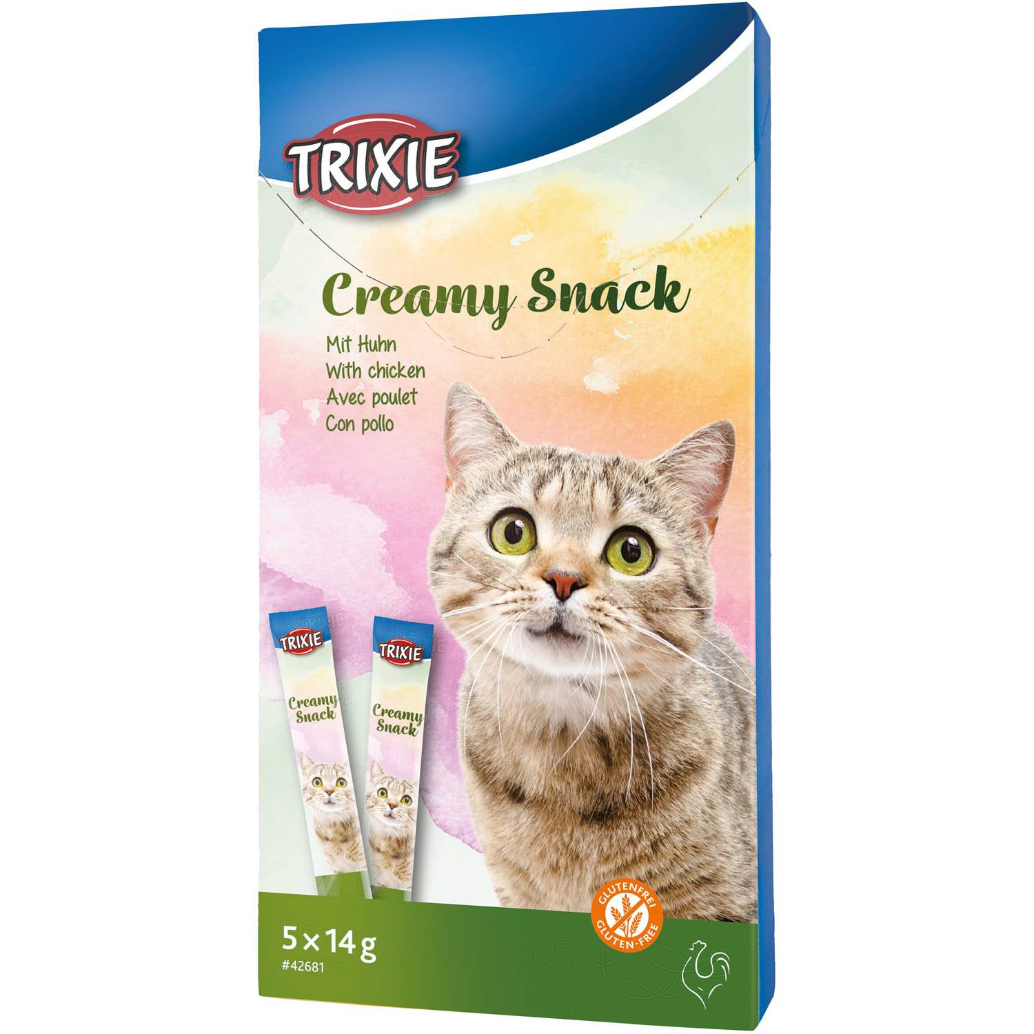 Trixie Creamy Snack With Chicken, 5 x 14 g