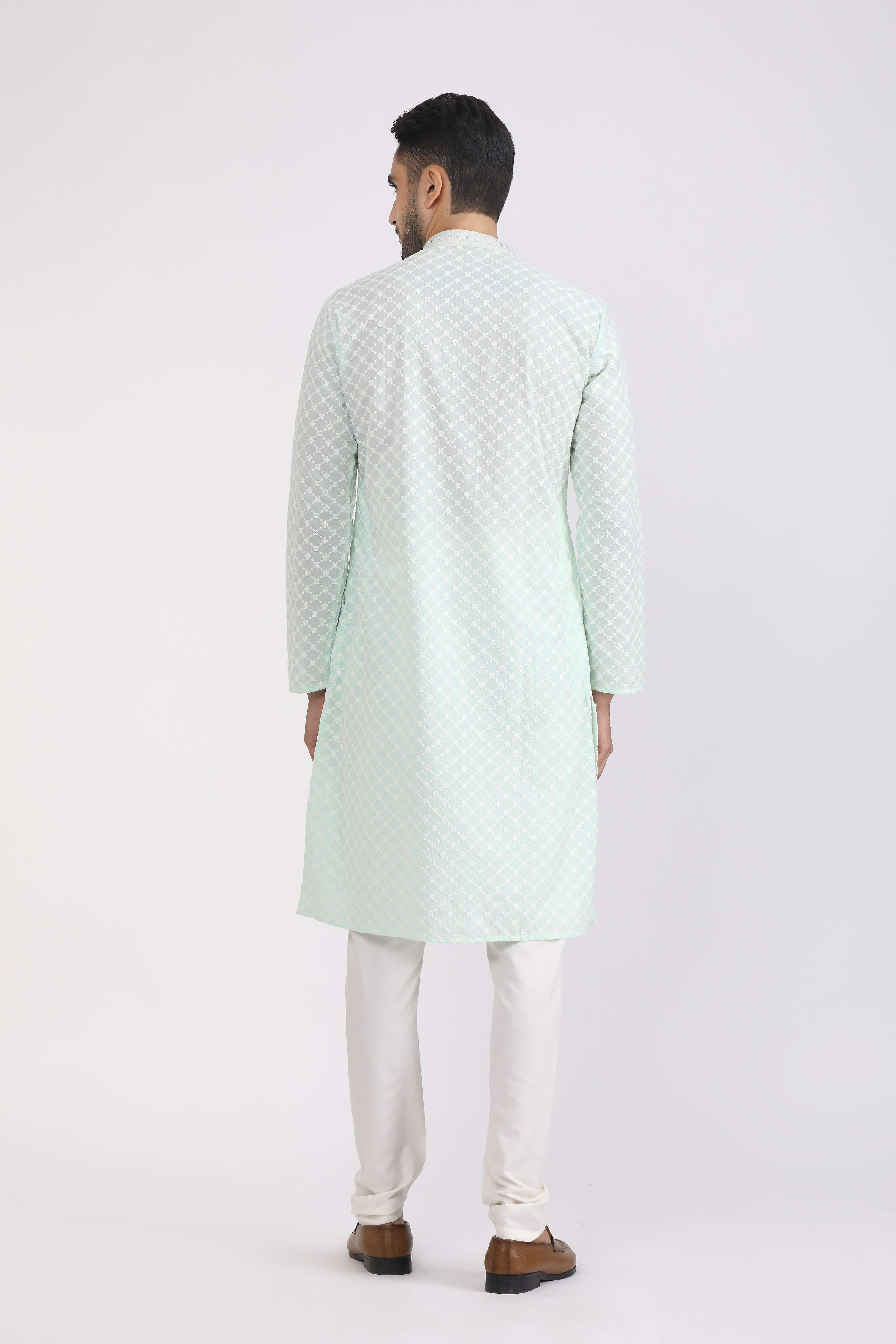 Albion Mens Primume Mint Kurta Pyjama