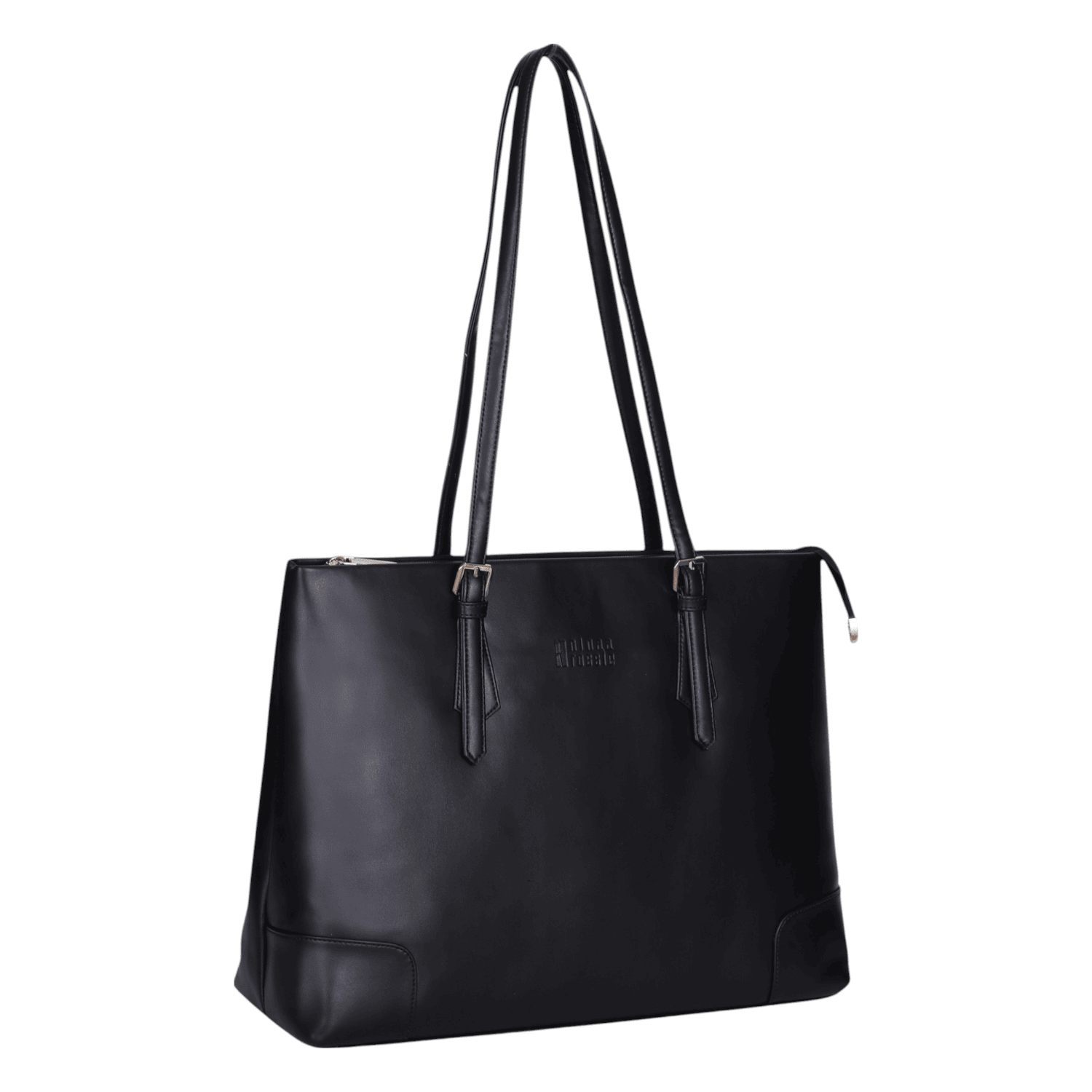 Ninaa Rossie Sleek Black Shoulder Tote