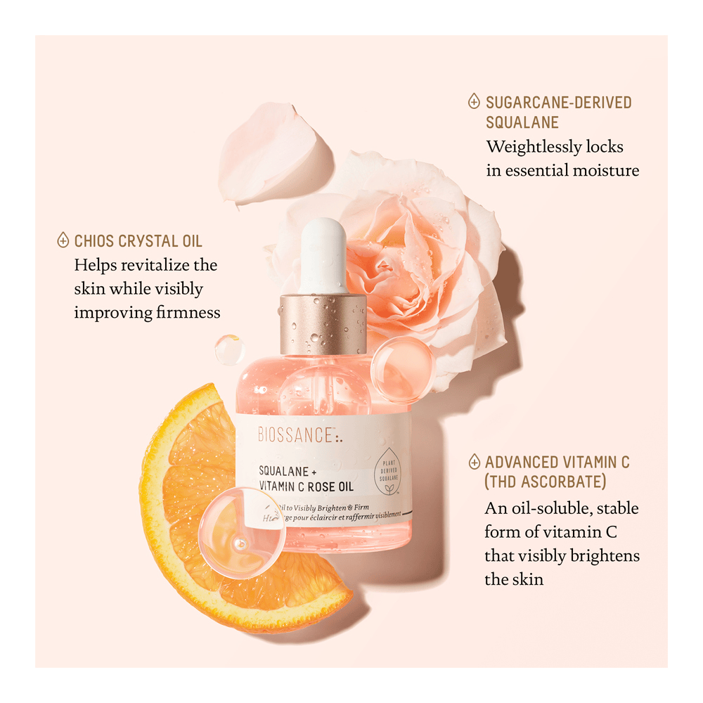 Squalane + Vitamin C Rose Oil • 30ml