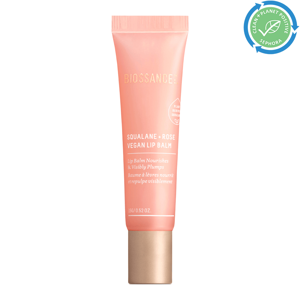 Squalane + Rose Vegan Lip Balm • 15g
