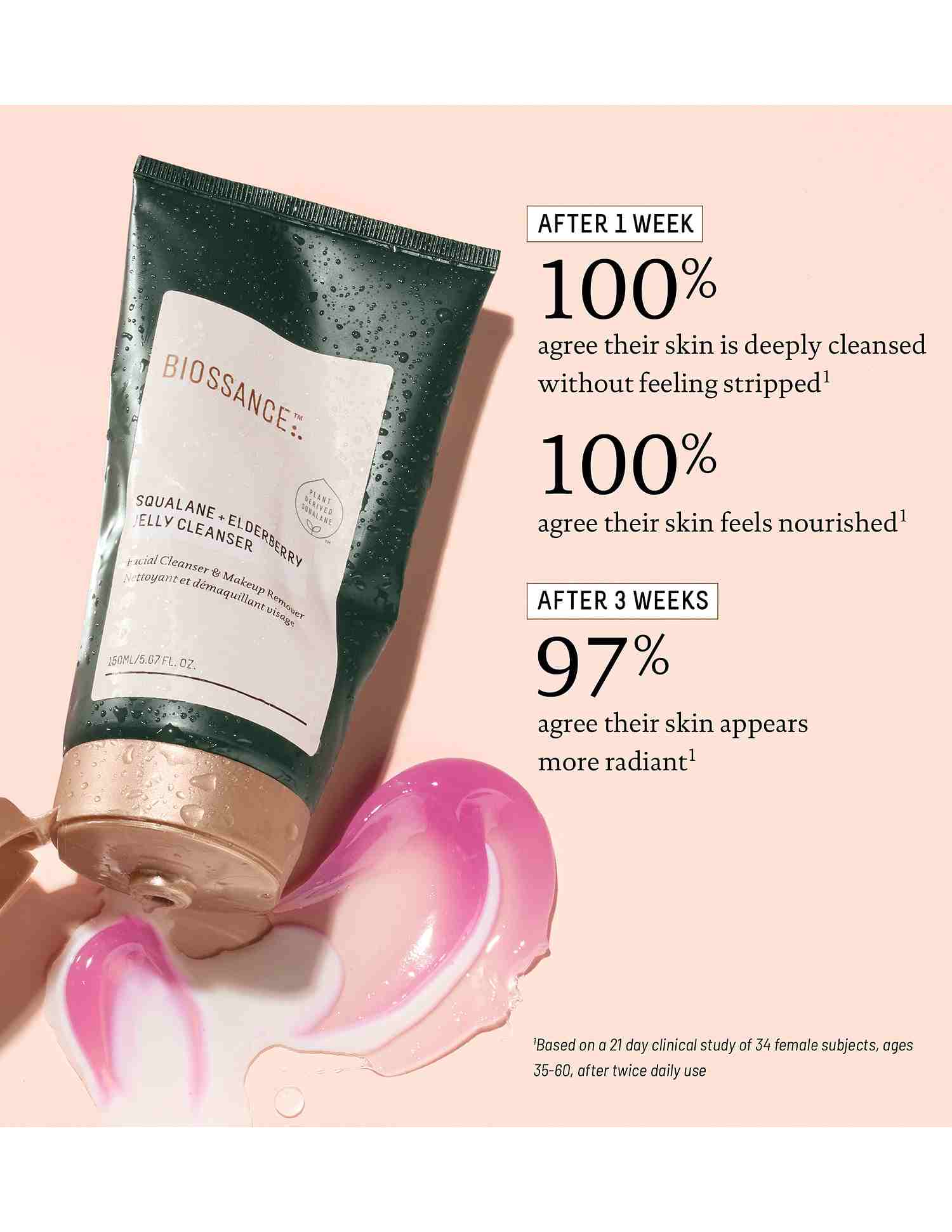 Squalane + Elderberry Nourishing Jelly Cleanser • 100ml