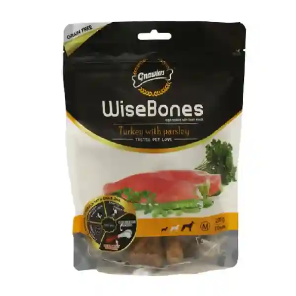 Gnawlers Wisebones Turkey With Parsley Dog Treats