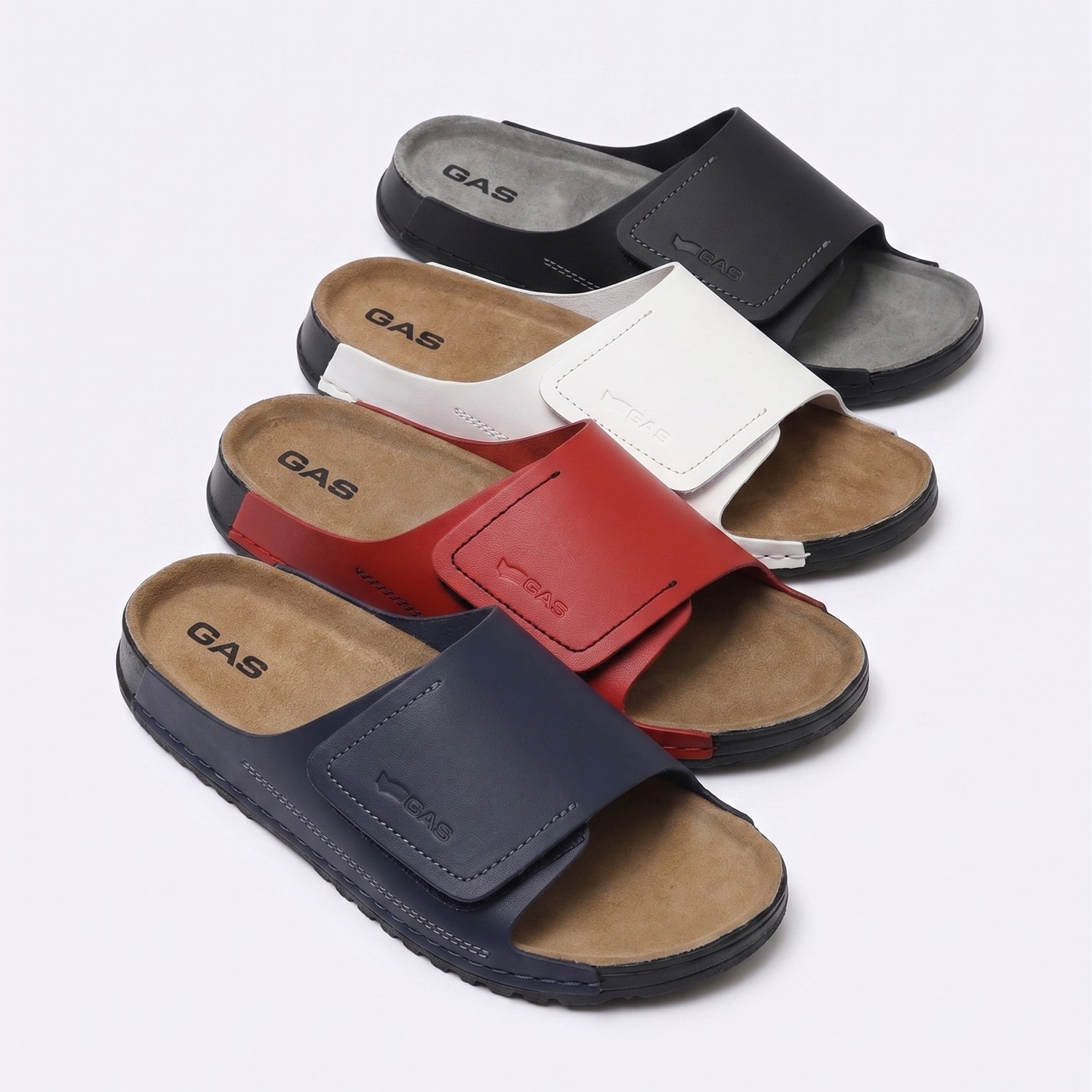 GAS | Men Aeroflusso Red Slides|8