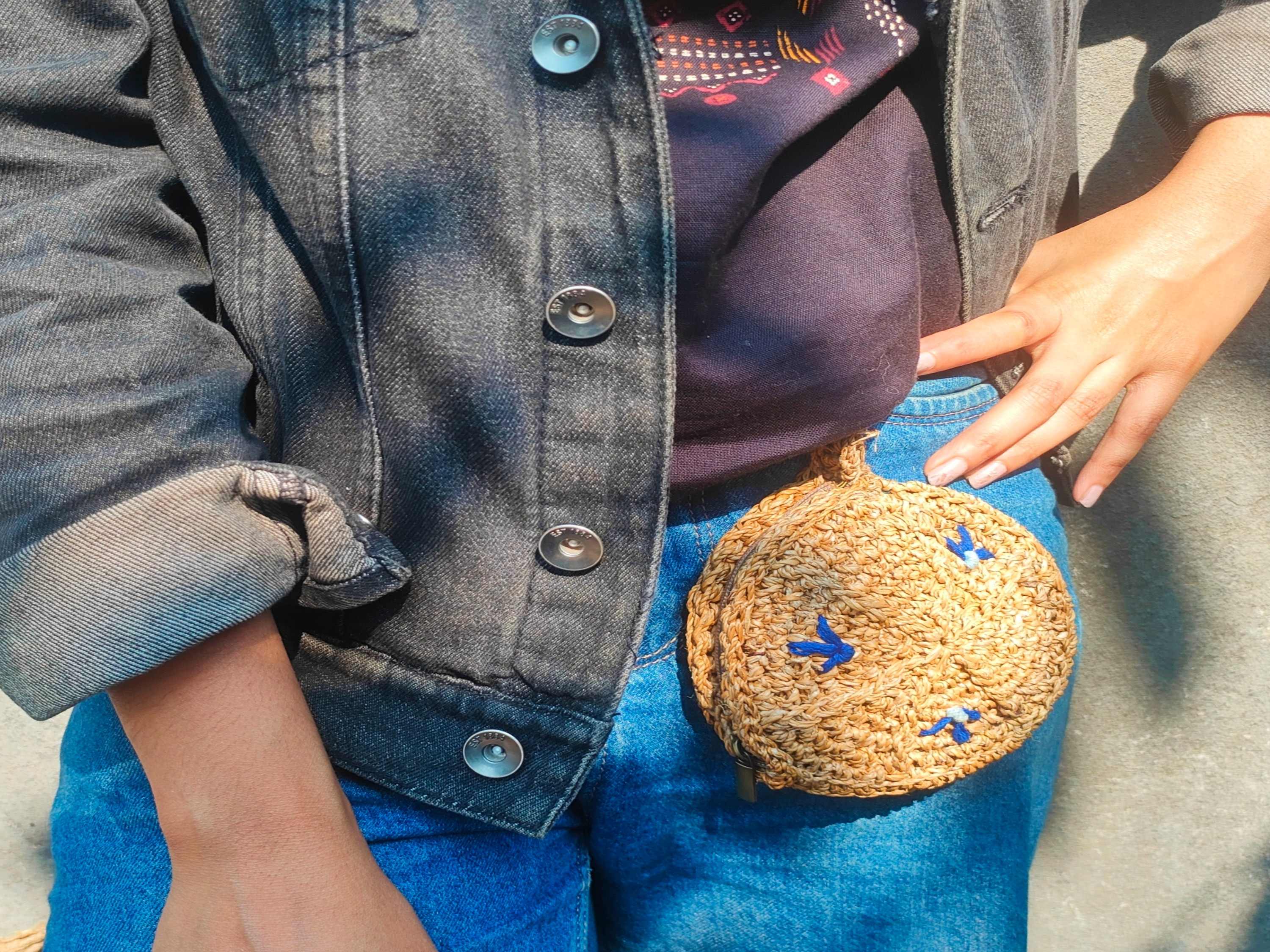 Banana Fibre Coin Pouch